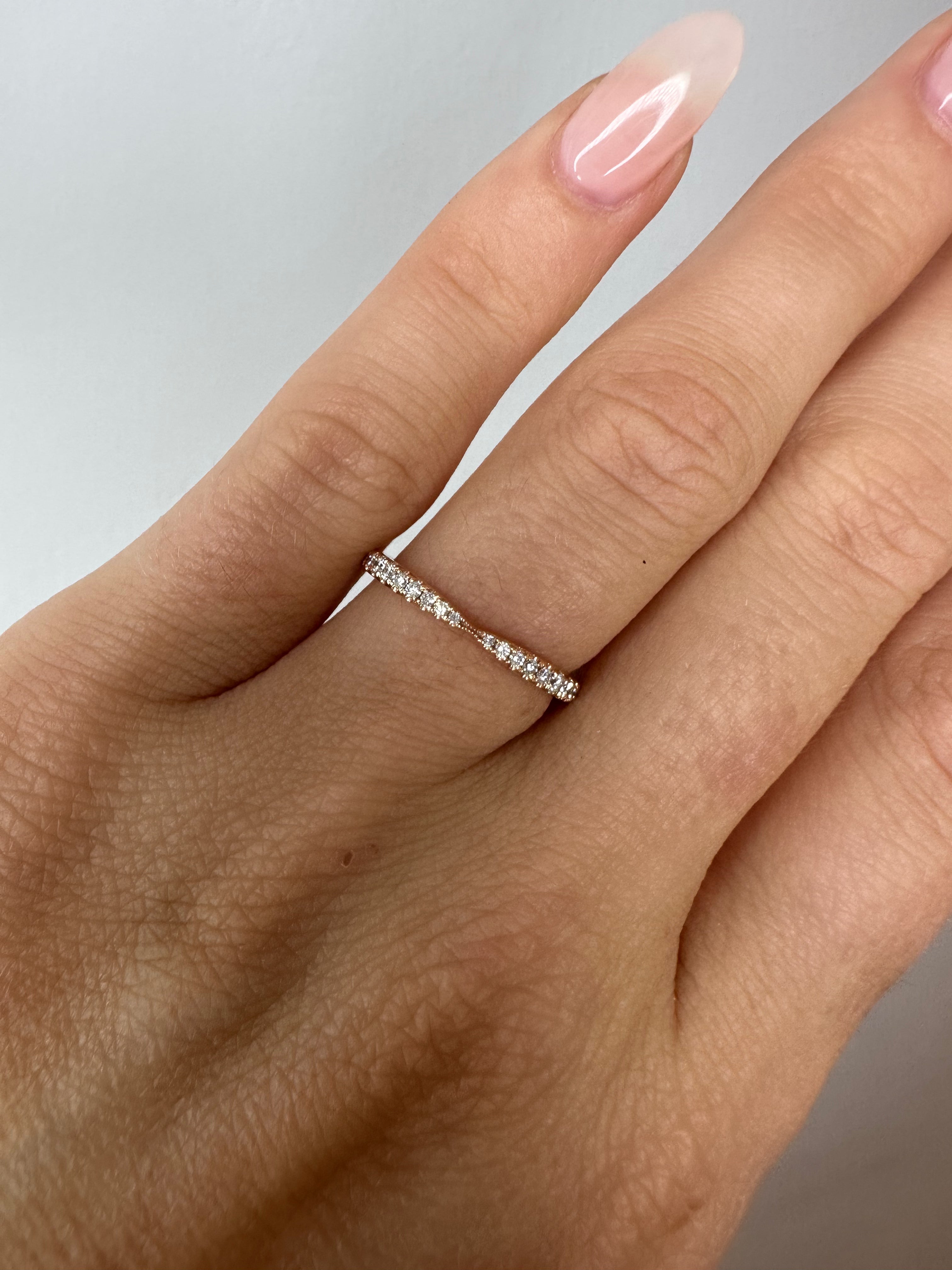 diamond bowtie ring rose gold