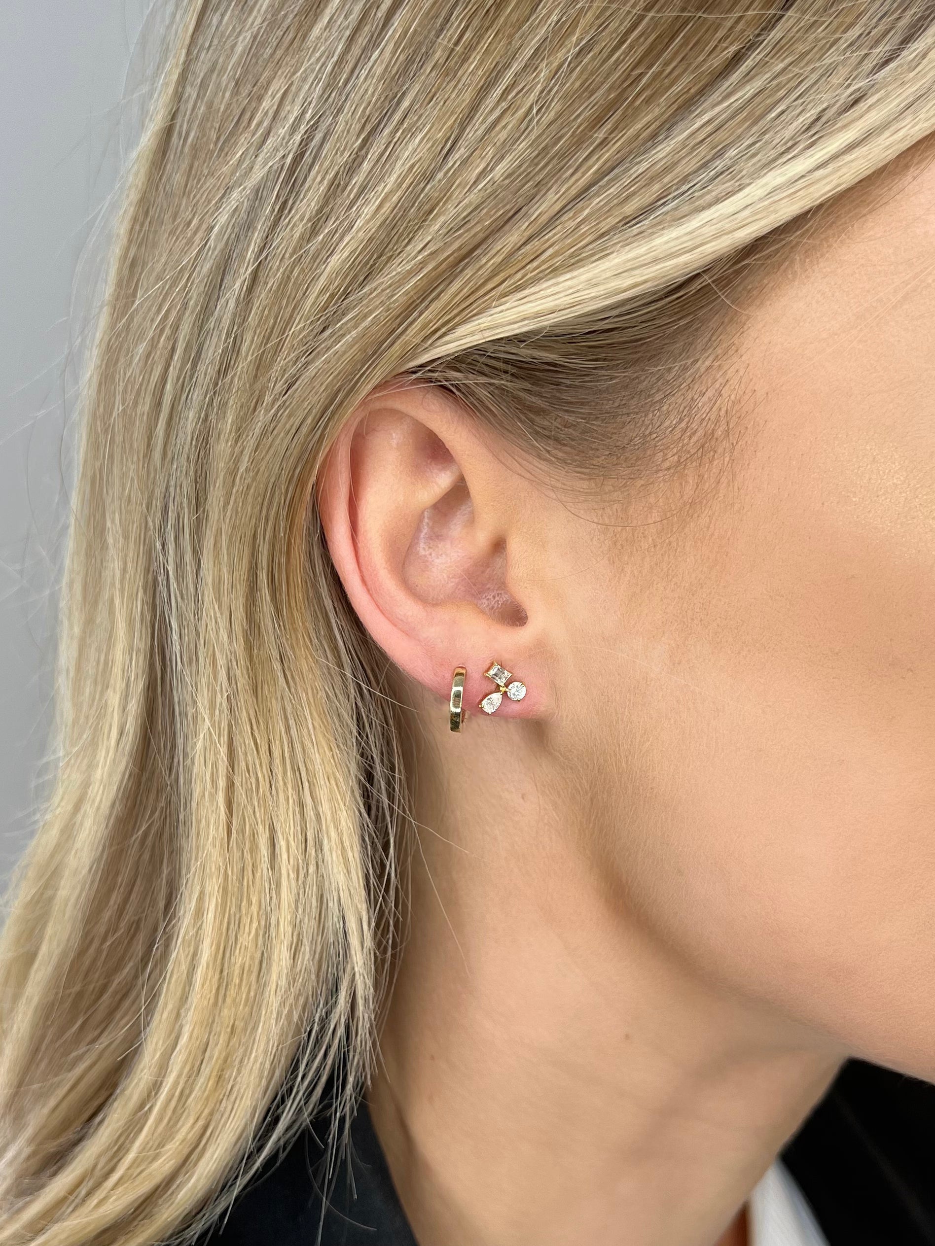 Yellow Gold Huggies 10mm