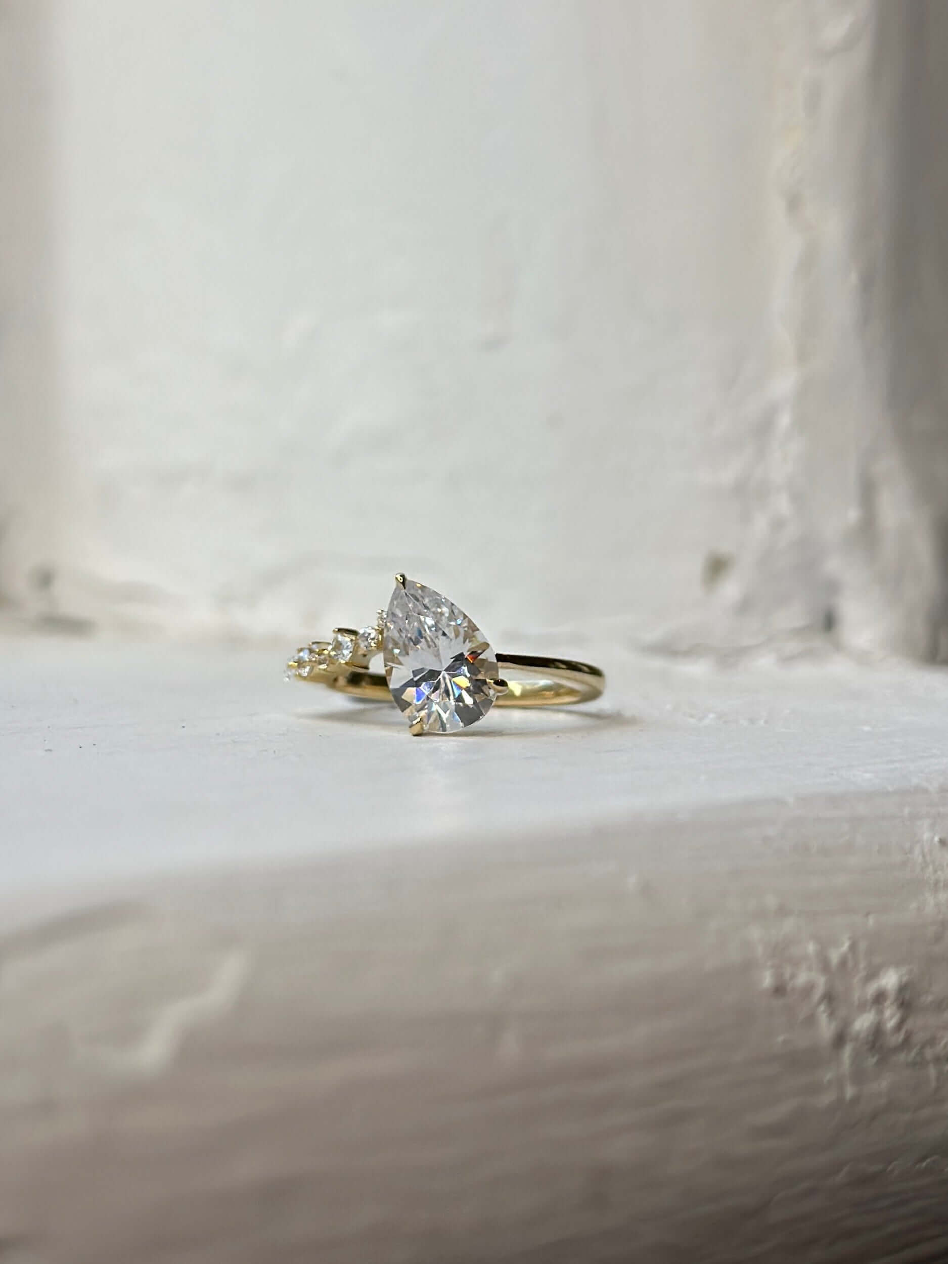 pear diamond ring