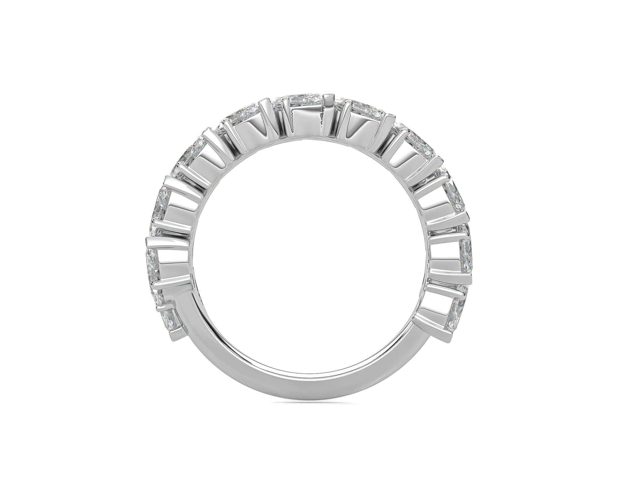 Double Row Marquise Diamond Band