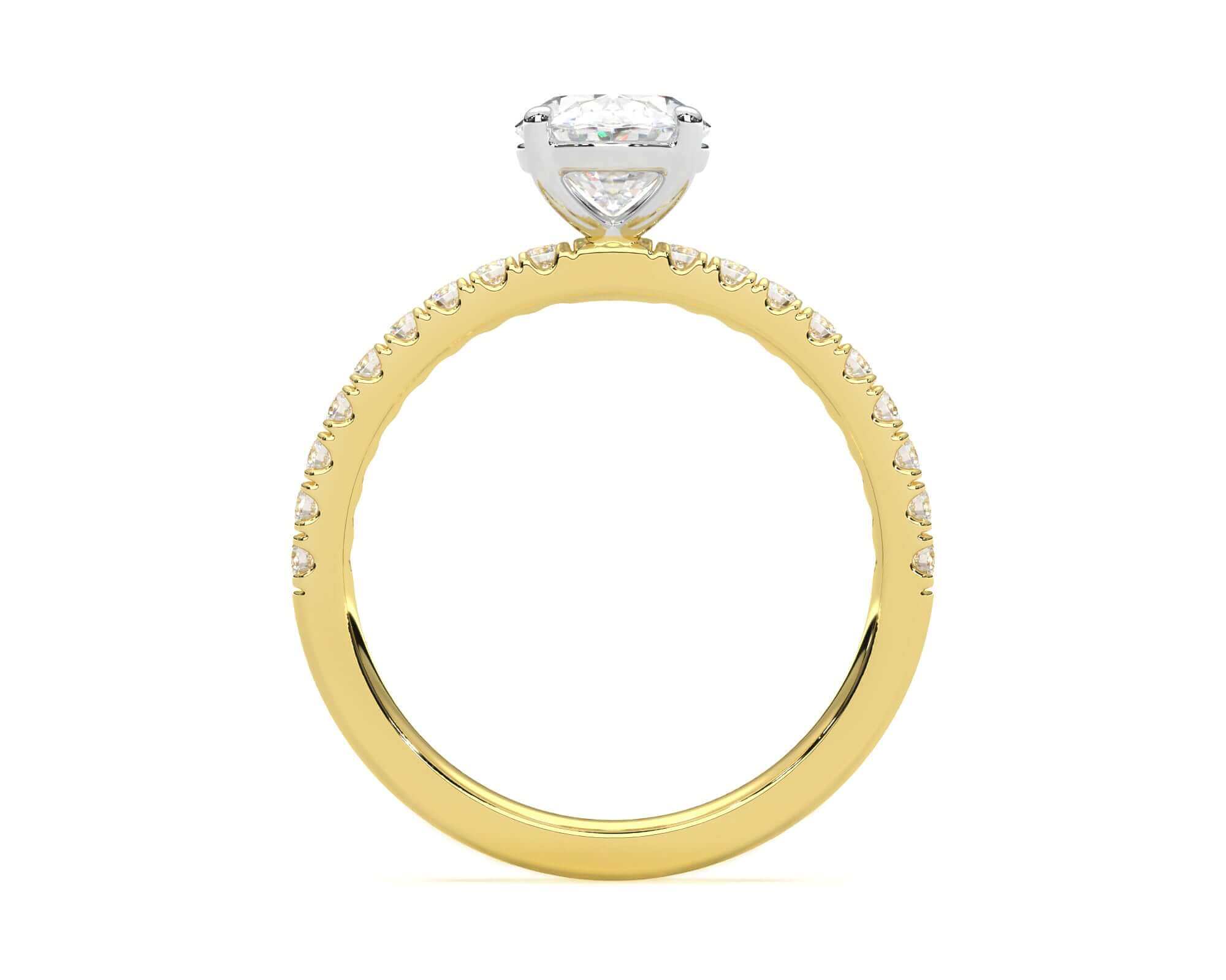 Hallie Oval Diamond Engagement Ring