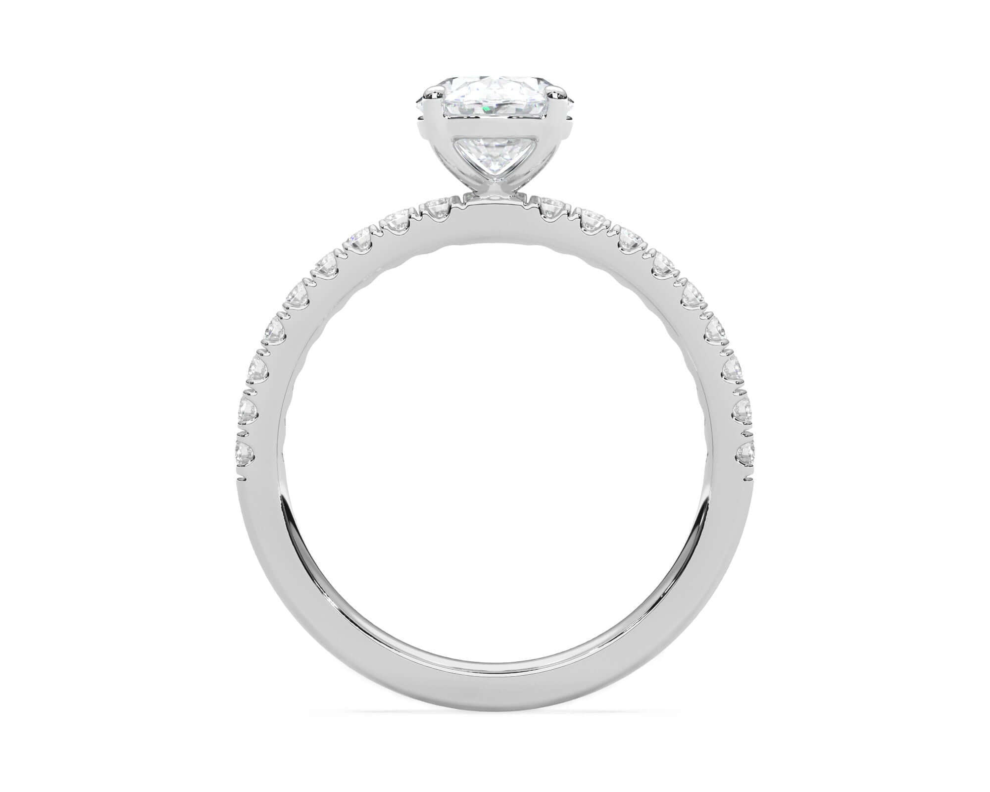 Hallie Oval Diamond Engagement Ring