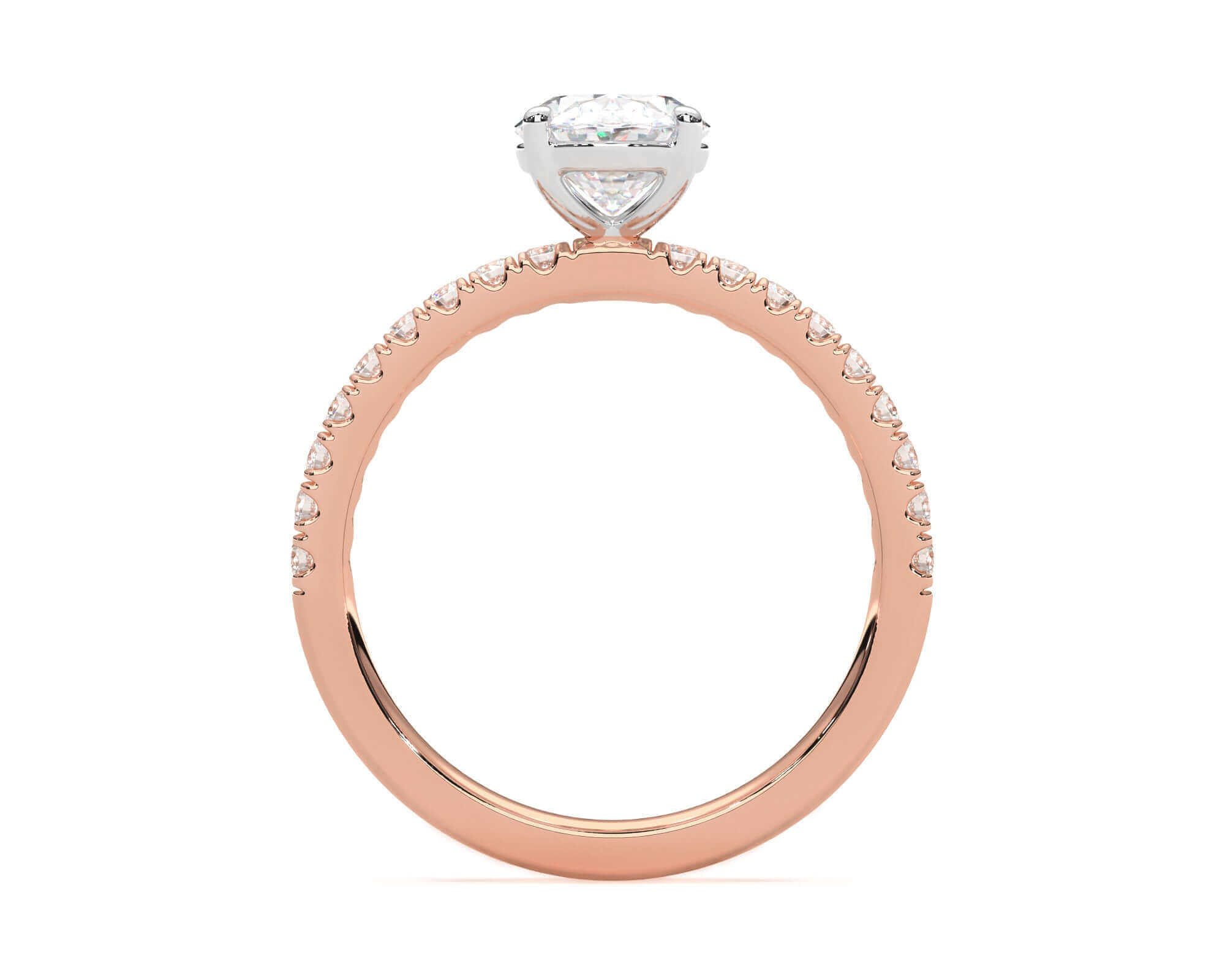 Hallie Oval Diamond Engagement Ring