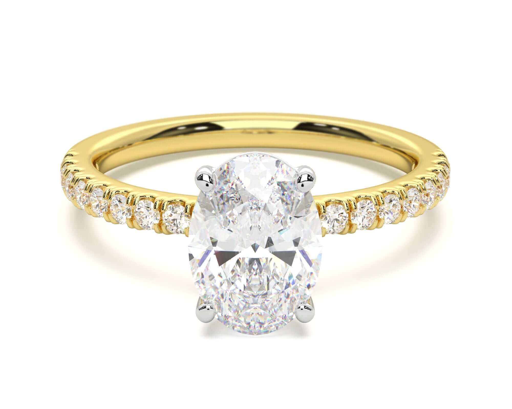 Hallie Oval Diamond Engagement Ring