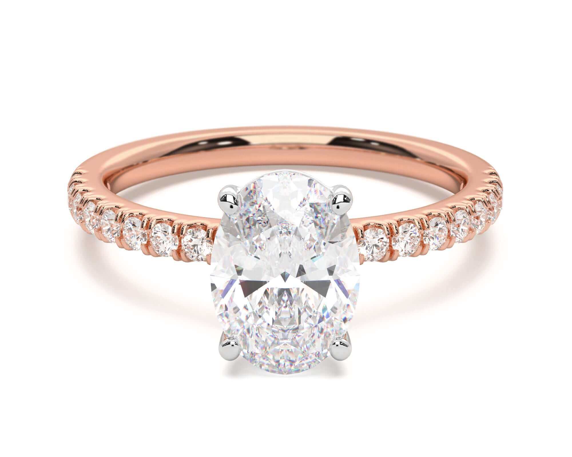 Hallie Oval Diamond Engagement Ring