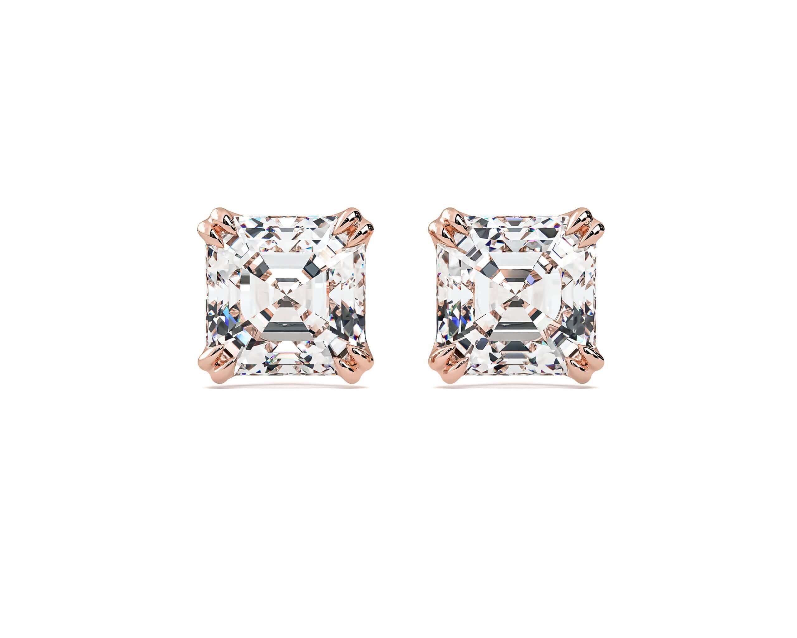 LAB LUXE - Asscher Lab grown diamond earrings