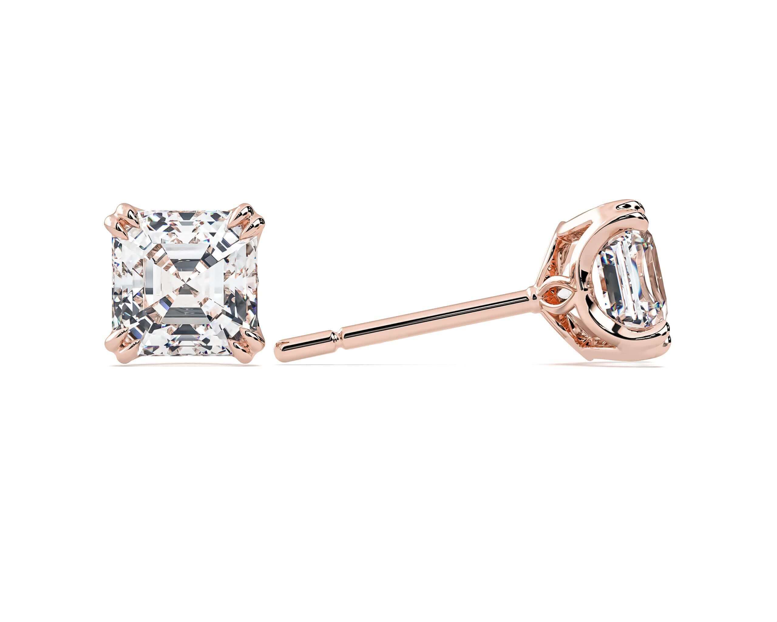 LAB LUXE - Asscher Lab grown diamond earrings