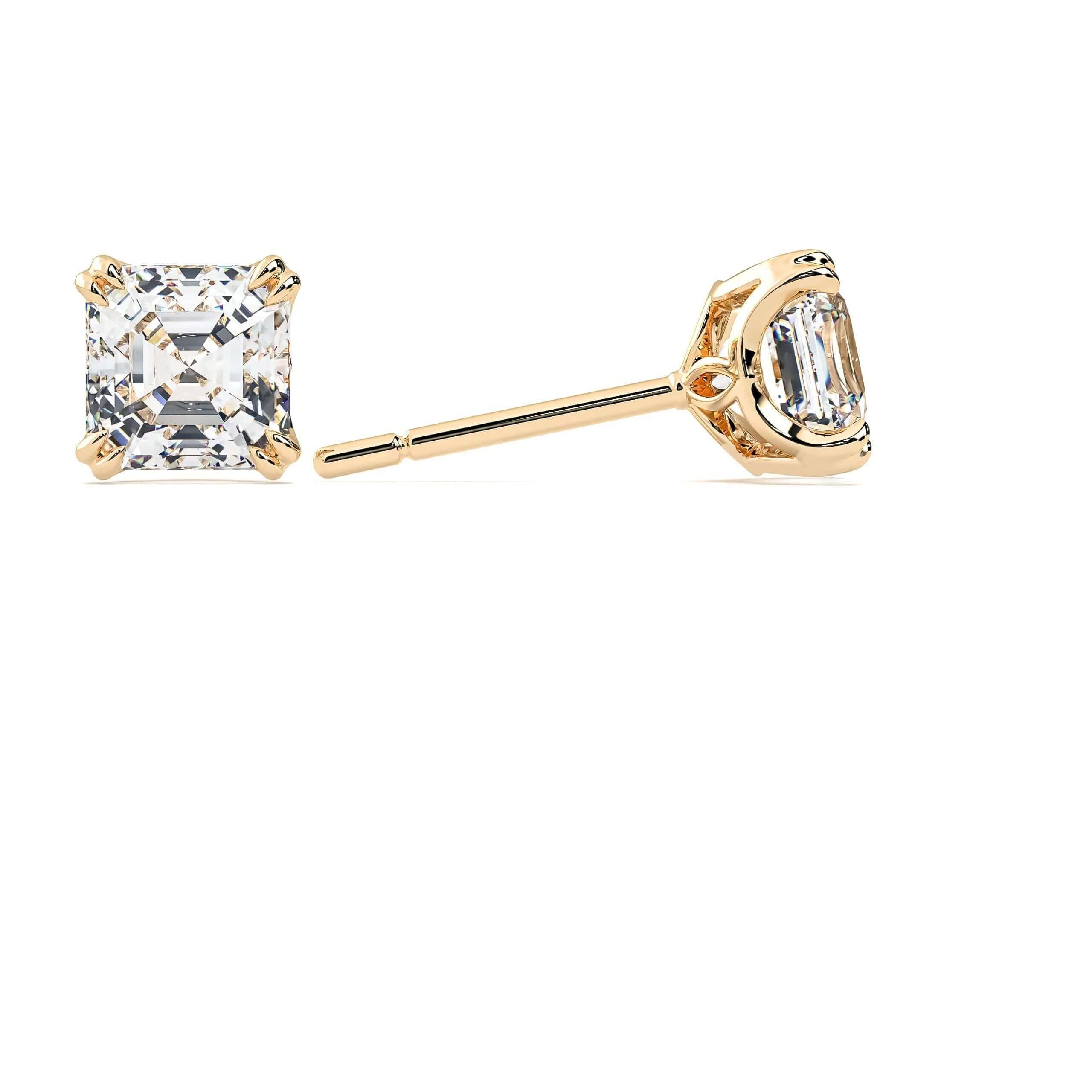LAB LUXE - Asscher Lab grown diamond earrings