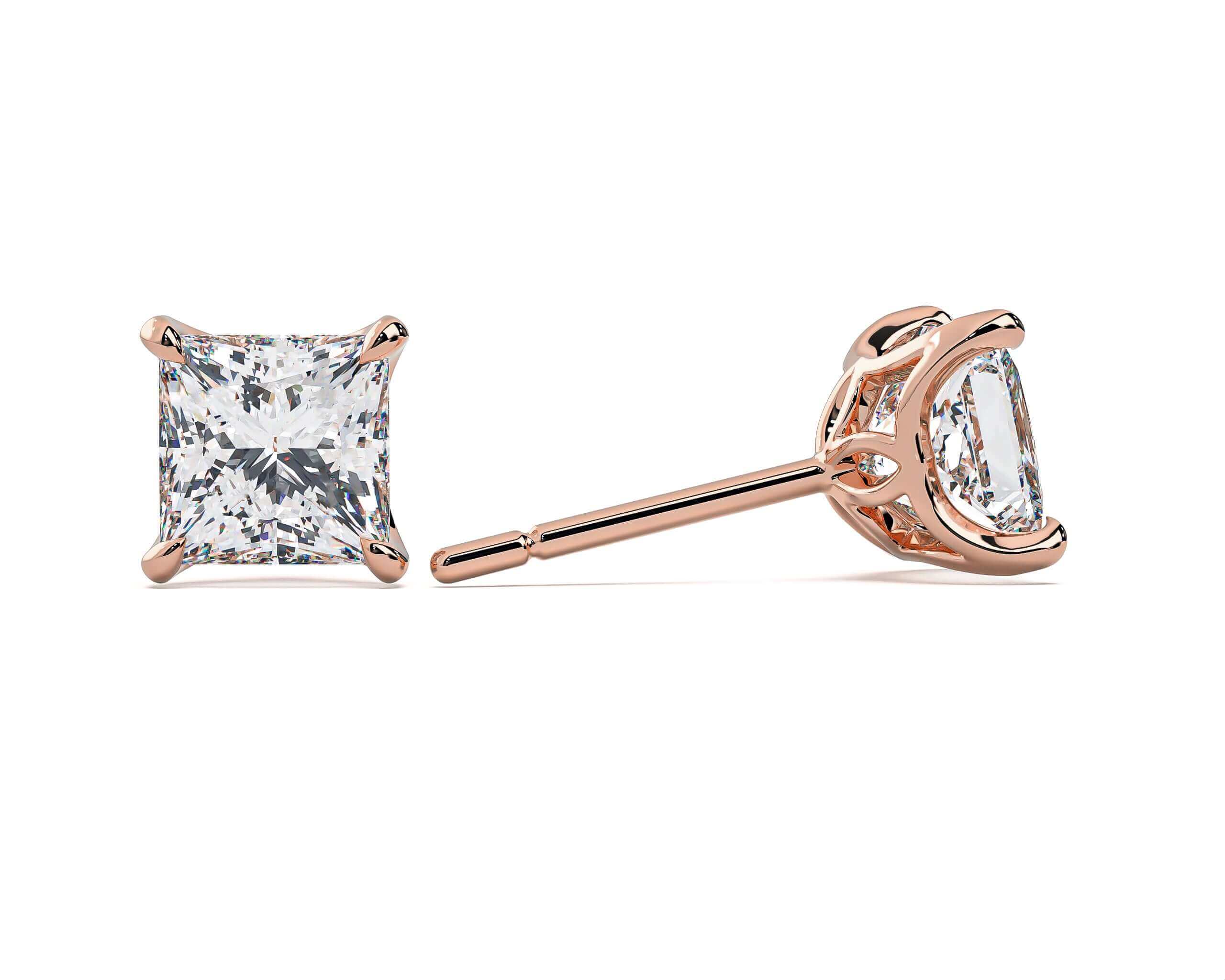 LAB LUXE - Princess Lab grown diamond earrings