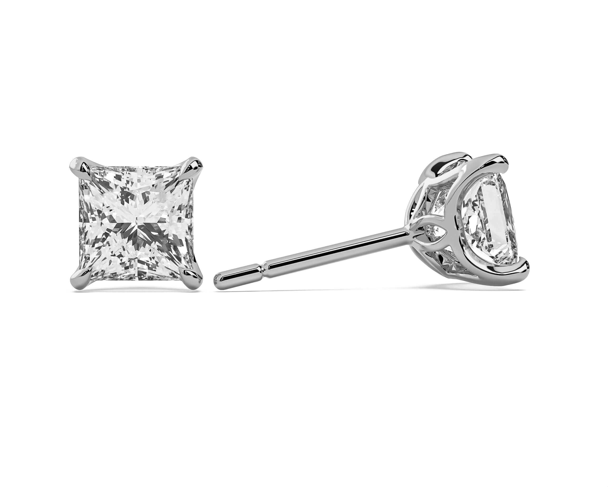 LAB LUXE - Princess Lab grown diamond earrings