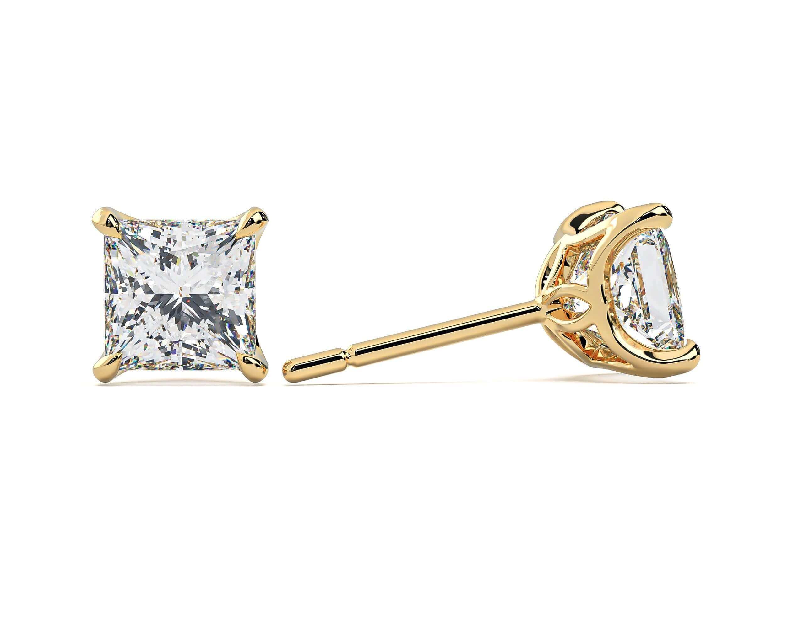 LAB LUXE - Princess Lab grown diamond earrings