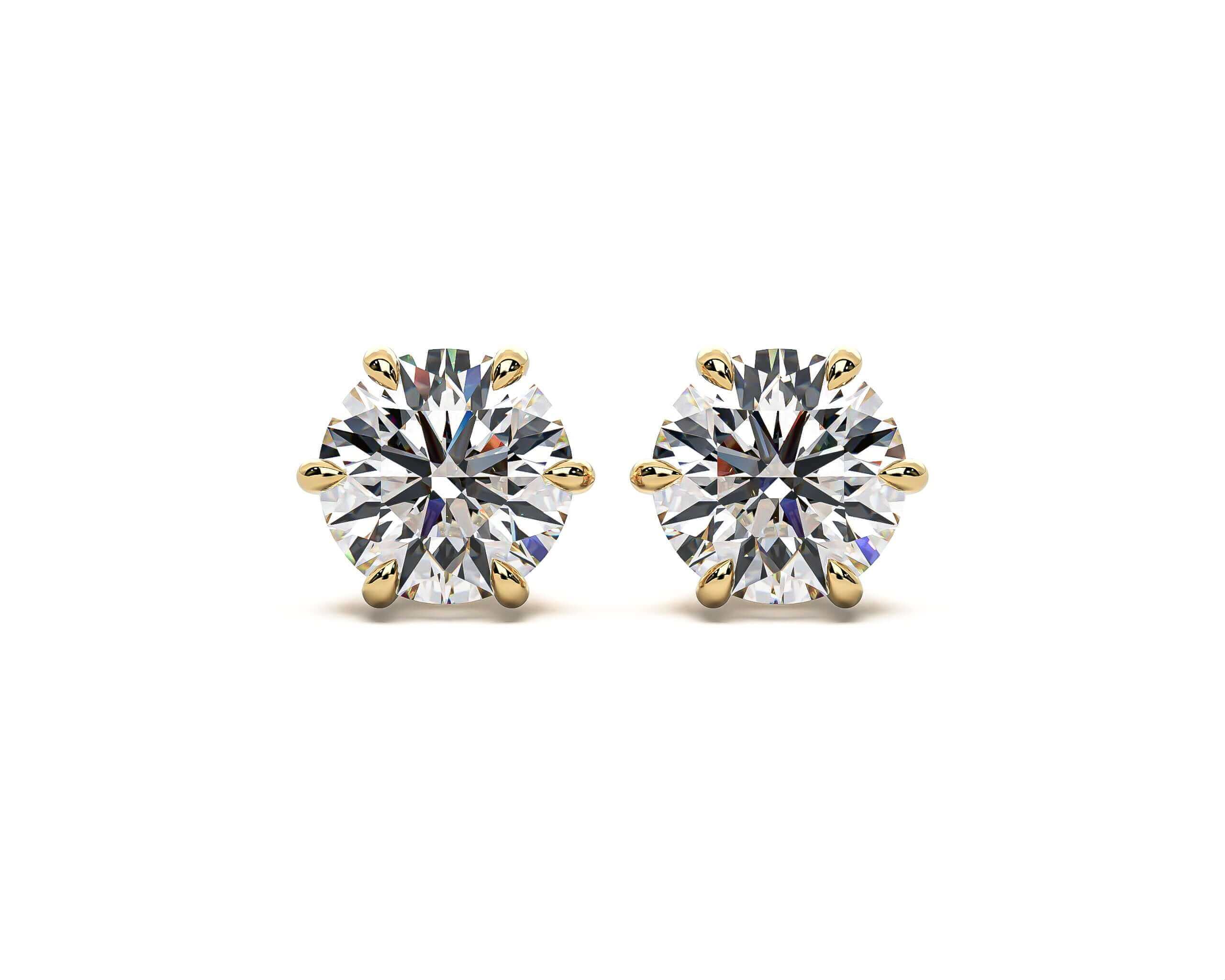 Classic Six Claw Stud Earrings