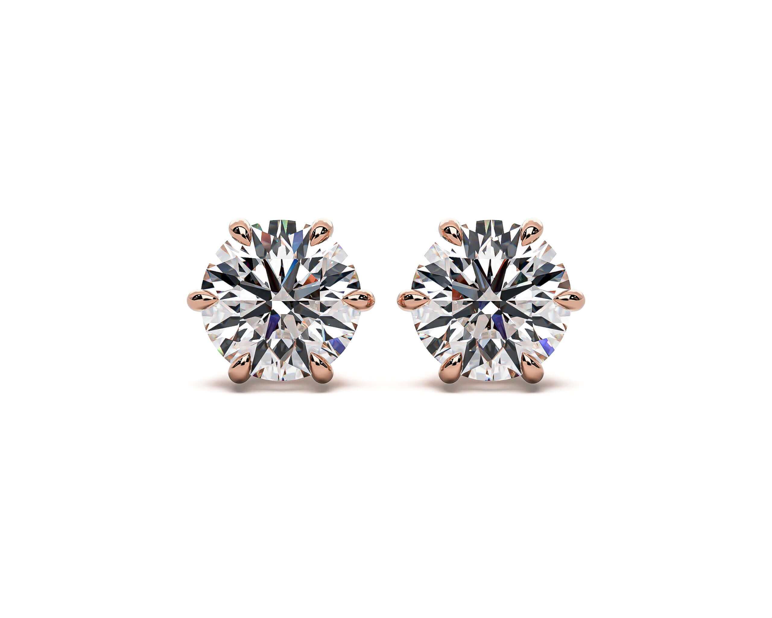 Classic Six Claw Stud Earrings