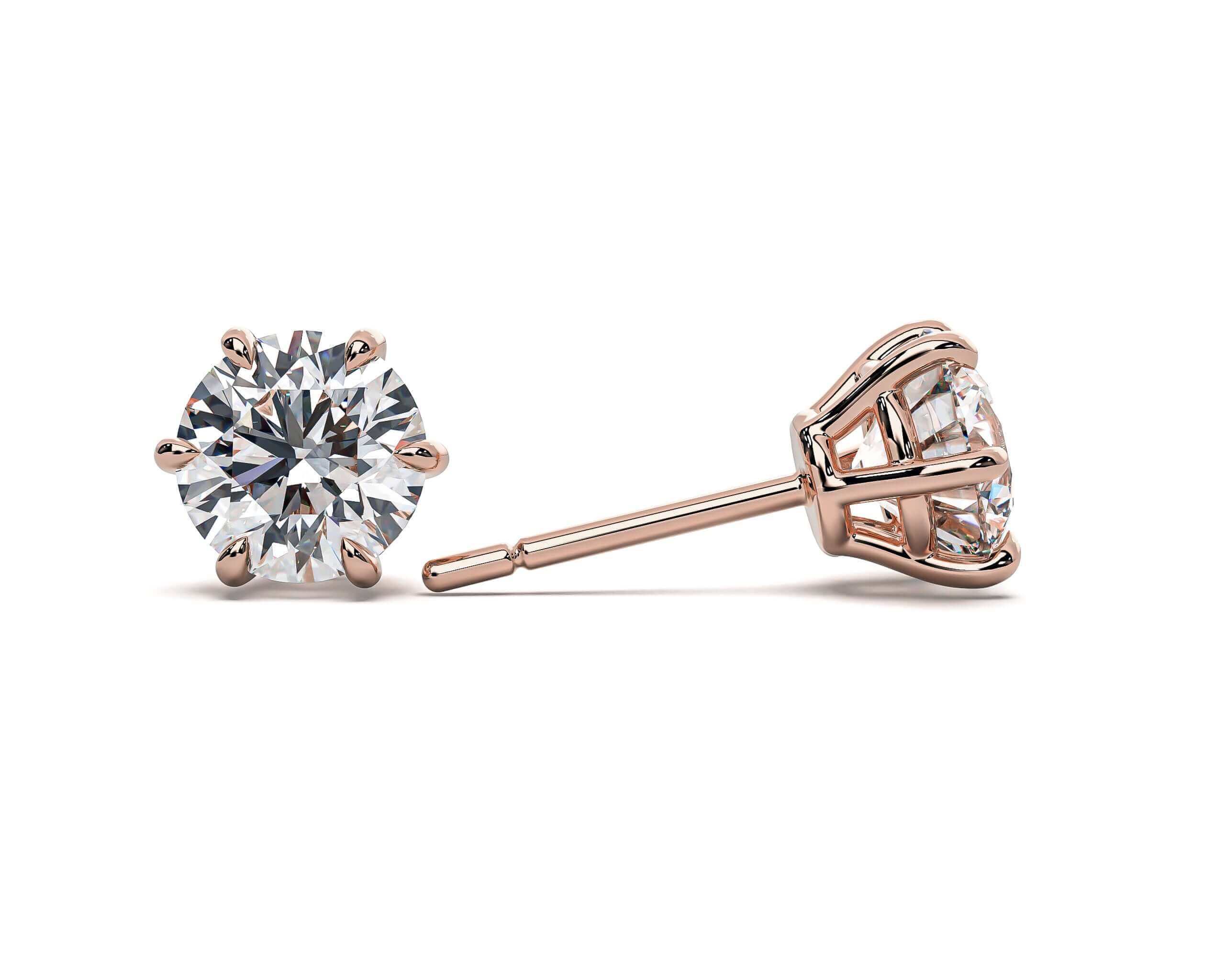 Classic Six Claw Stud Earrings
