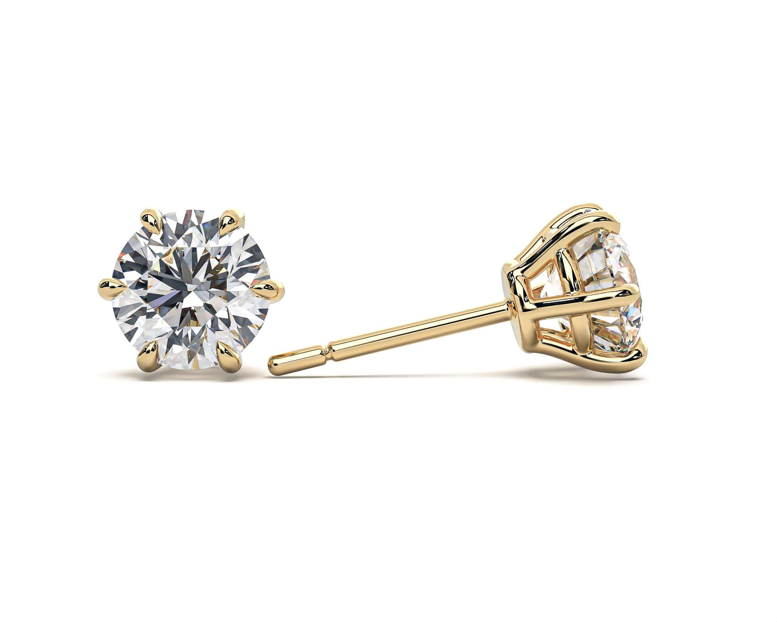 Classic Six Claw Stud Earrings