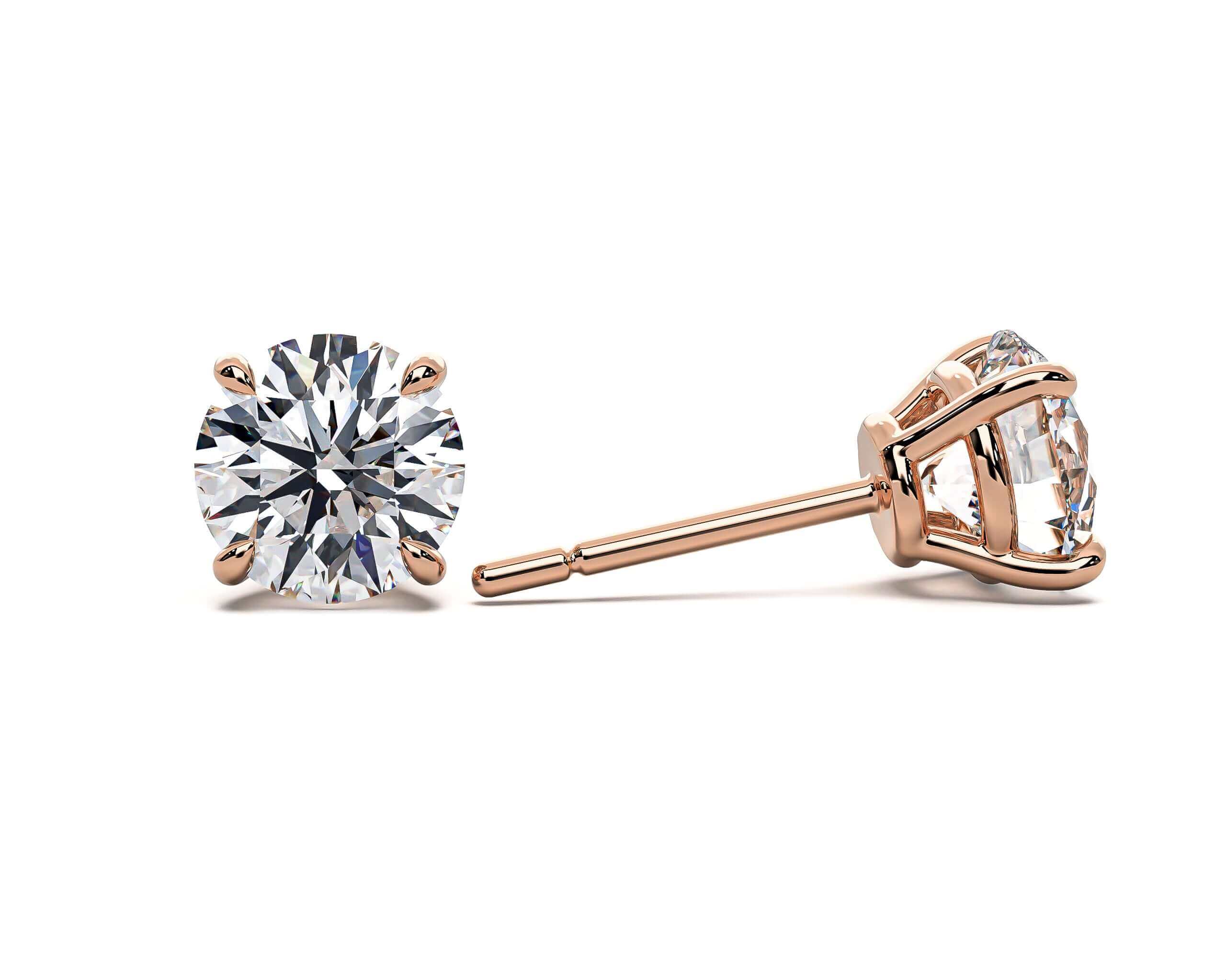 Classic Four Claw Stud Earrings