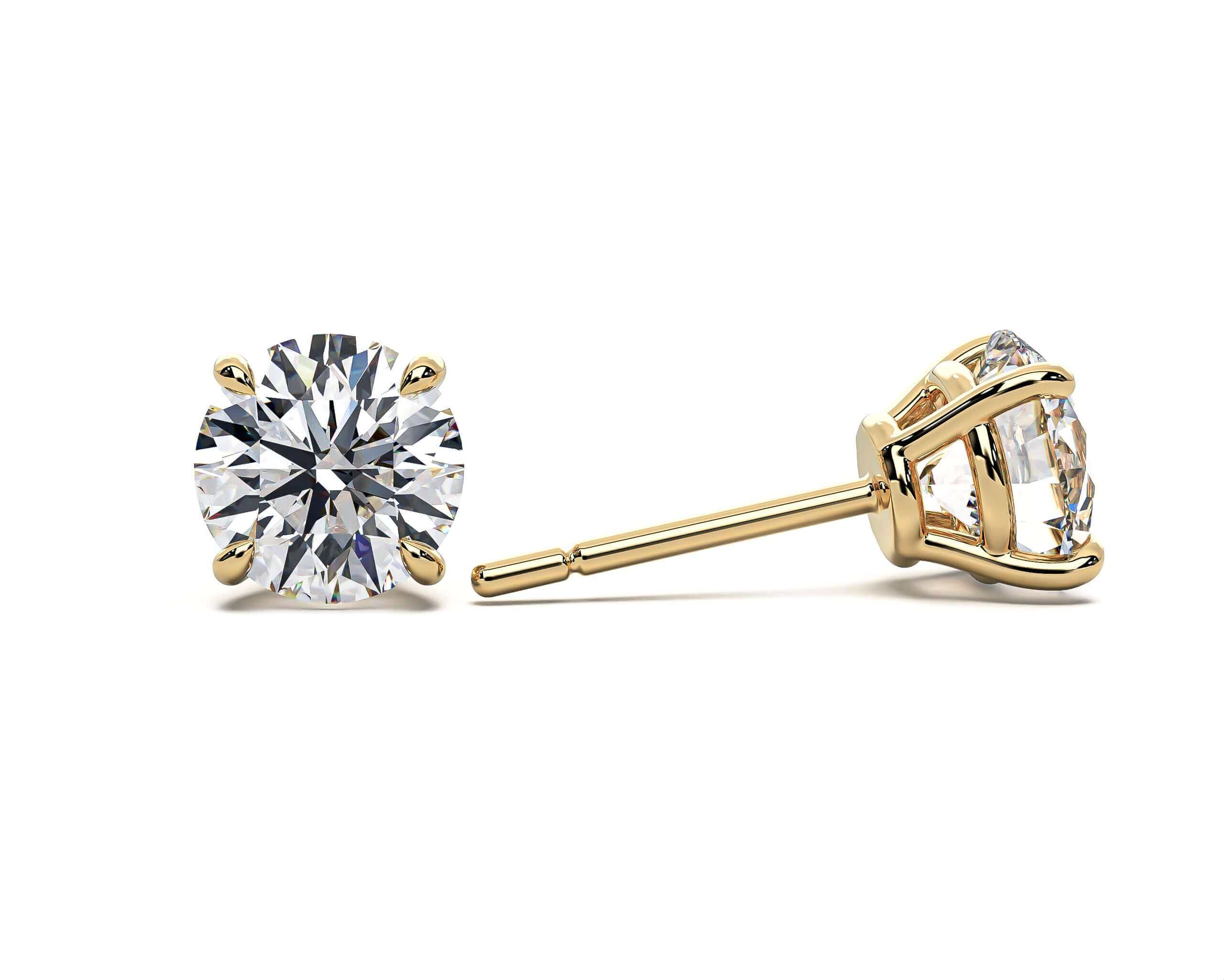 Classic Four Claw Stud Earrings