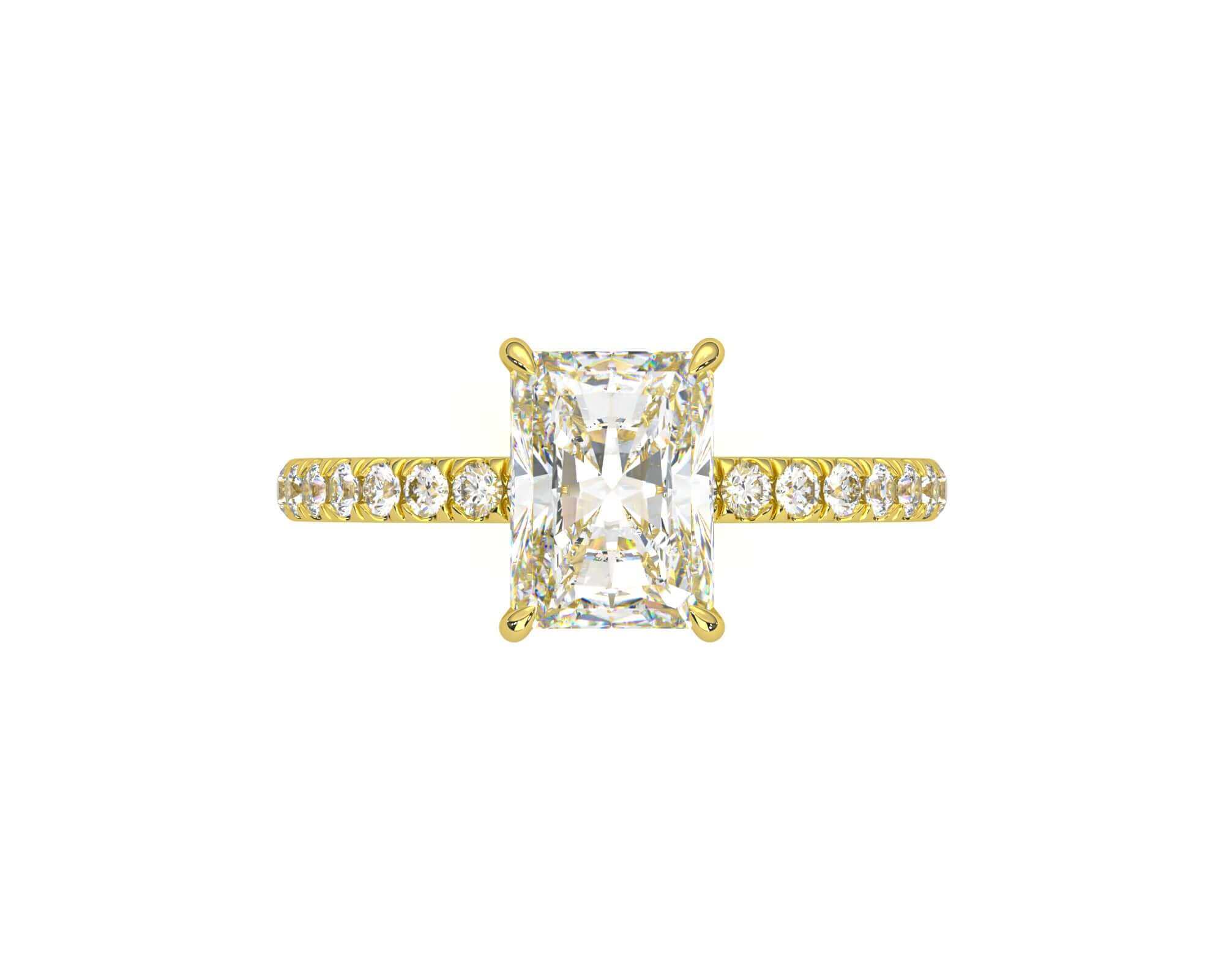 Harper Radiant Diamond engagement ring
