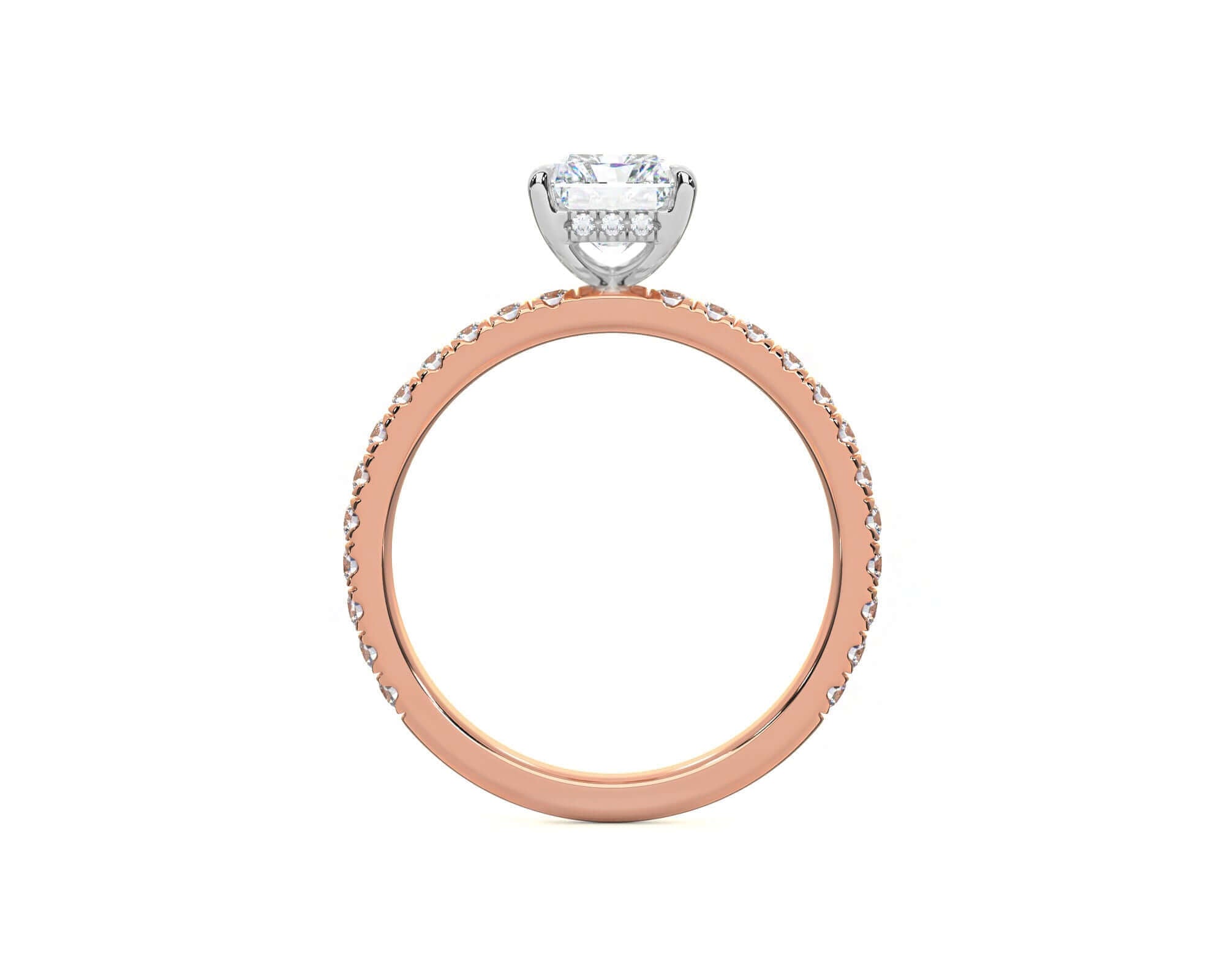 Harper Radiant Diamond engagement ring