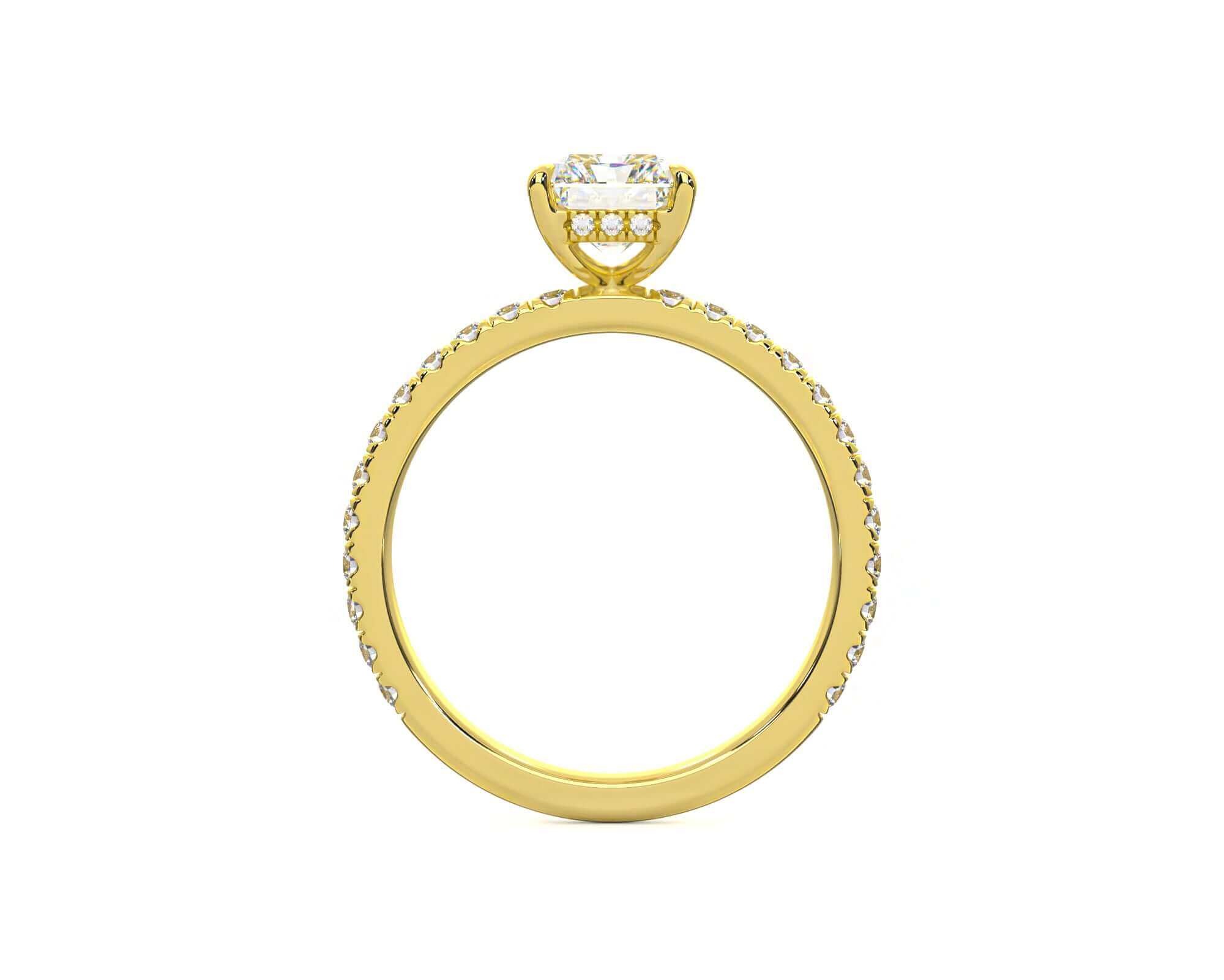 Harper Radiant Diamond engagement ring