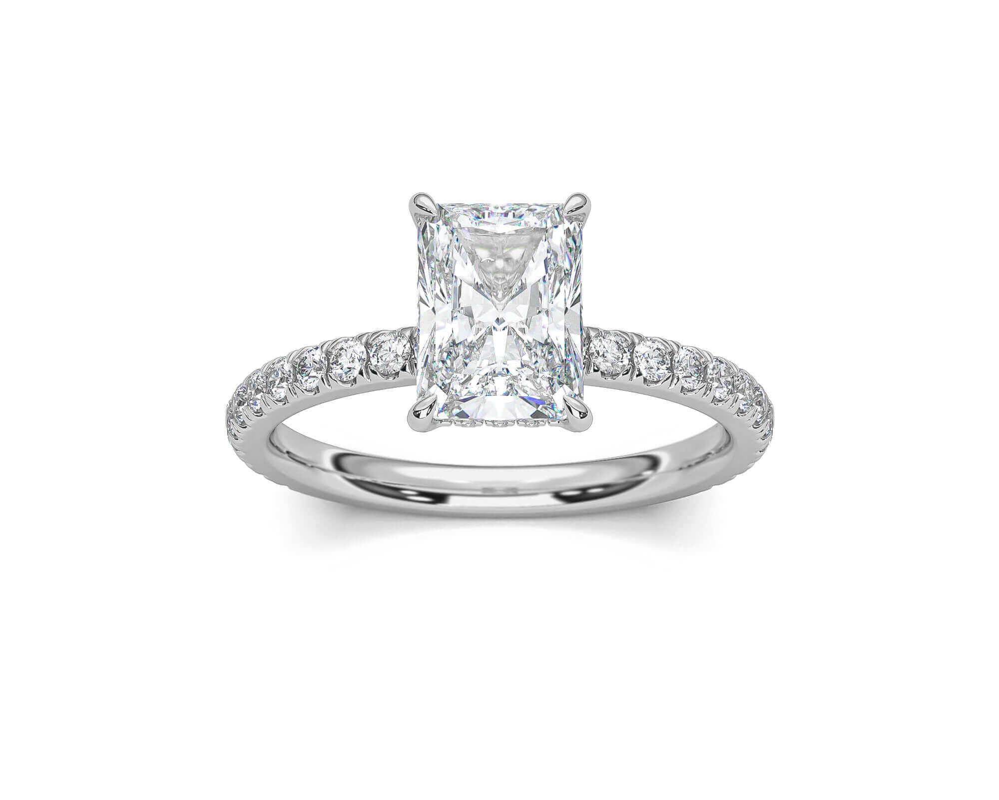 Harper Radiant Diamond engagement ring