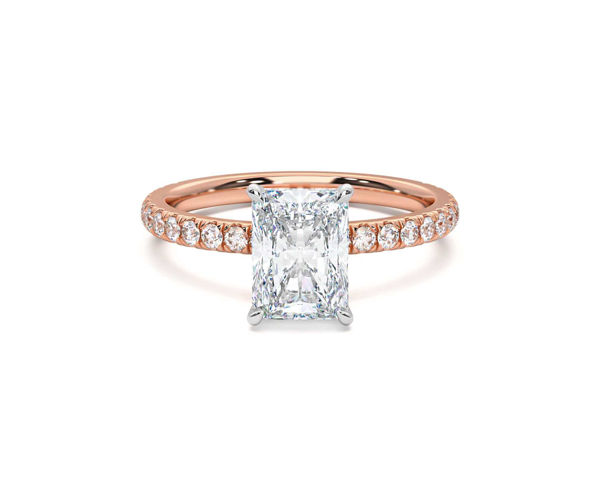 Harper Radiant Diamond engagement ring
