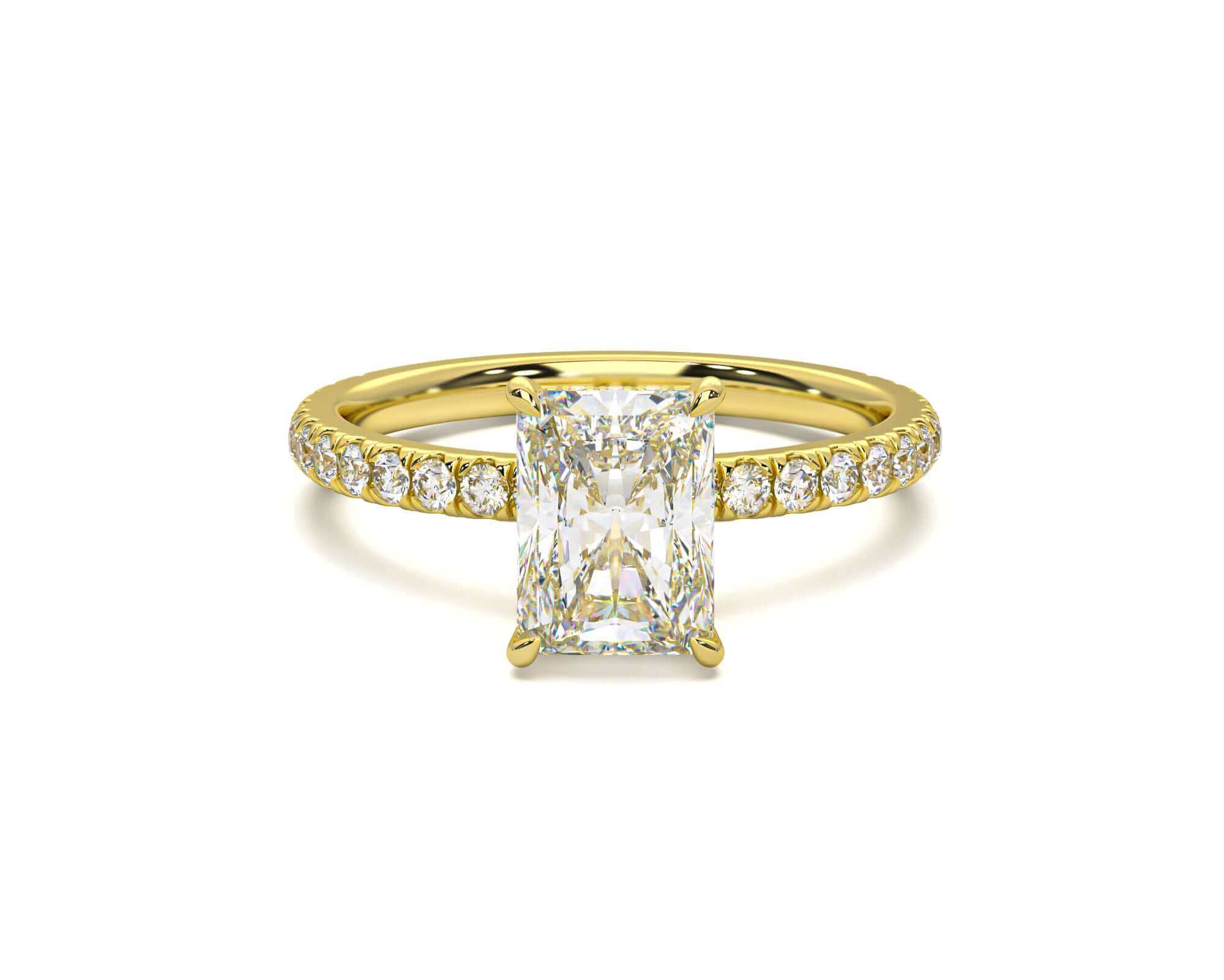 Harper Radiant Diamond engagement ring