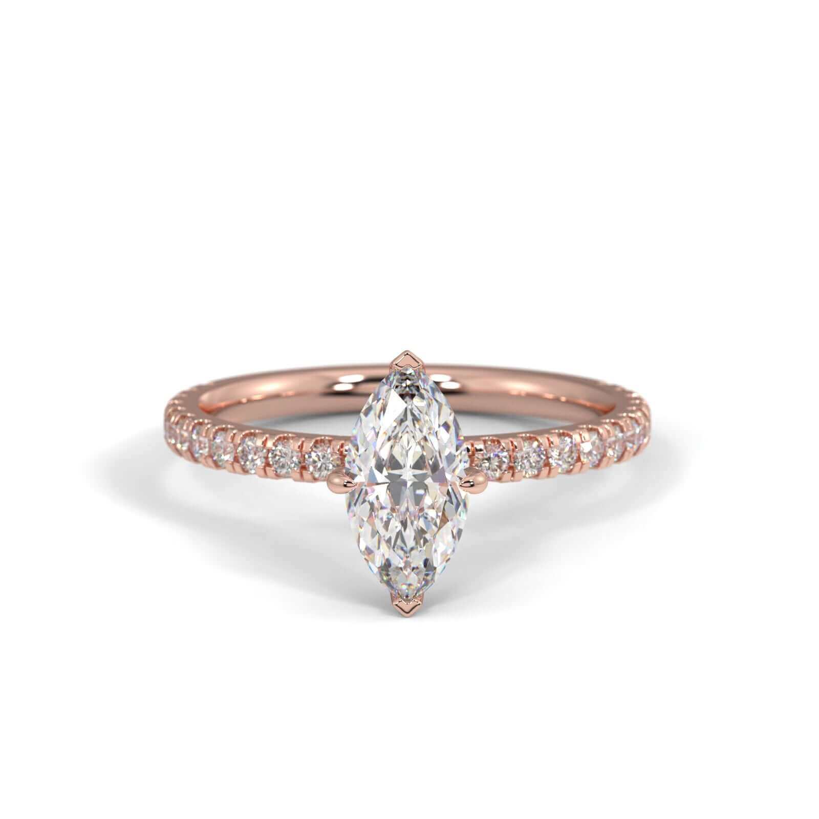 Hallie Marquise Diamond Engagement Ring
