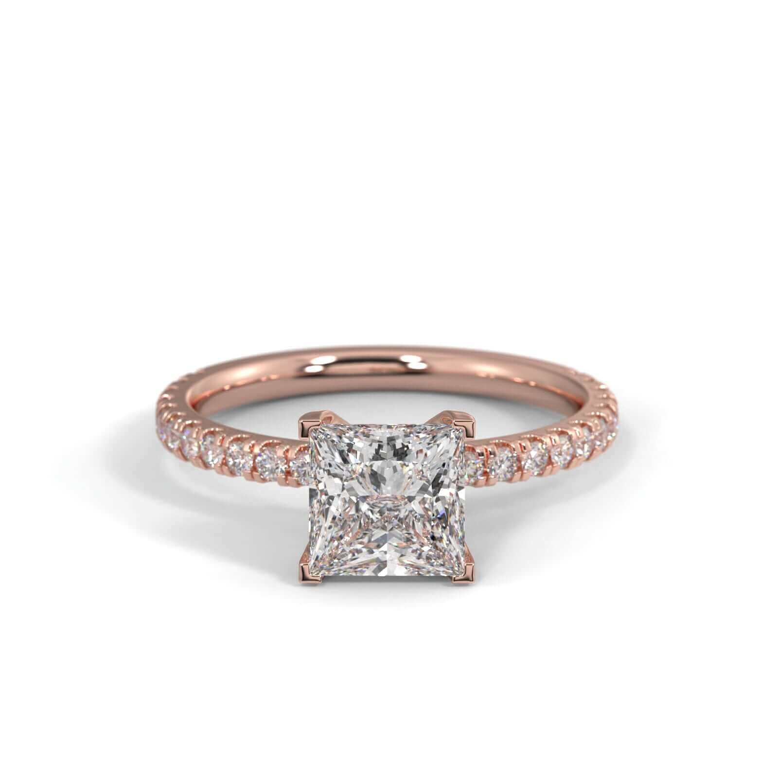 Hallie Princess Cut Diamond Engagement Ring