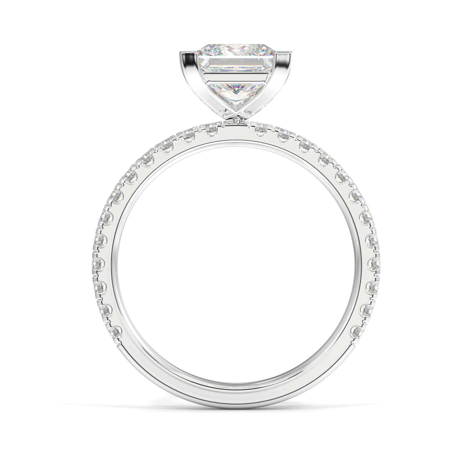 Hallie Princess Cut Diamond Engagement Ring