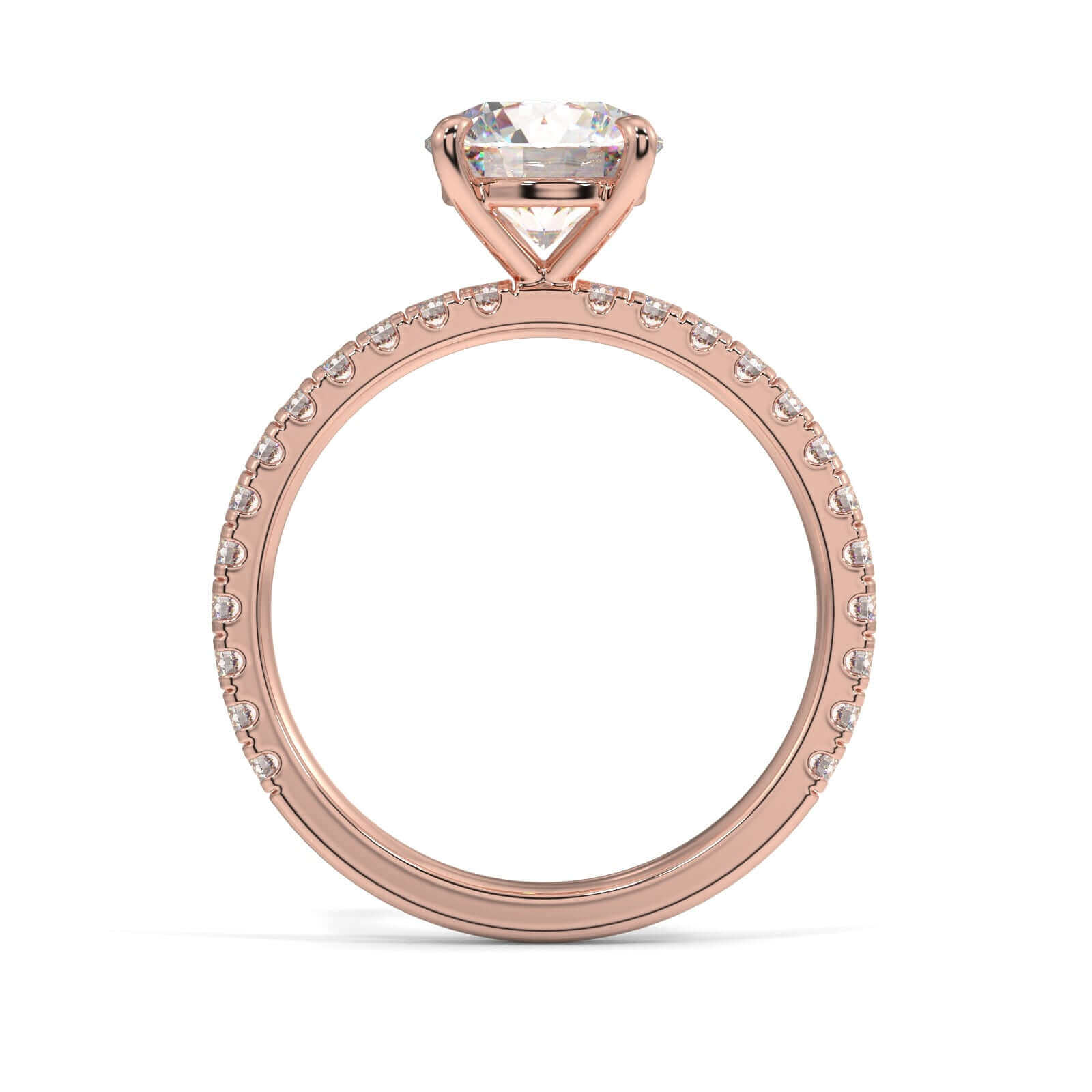 Hallie Round Brilliant Diamond Engagement Ring