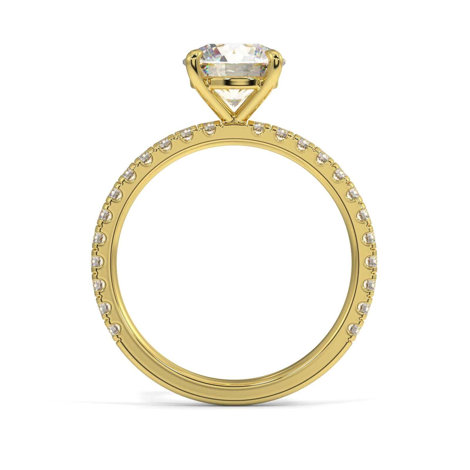 Hallie Round Brilliant Diamond Engagement Ring