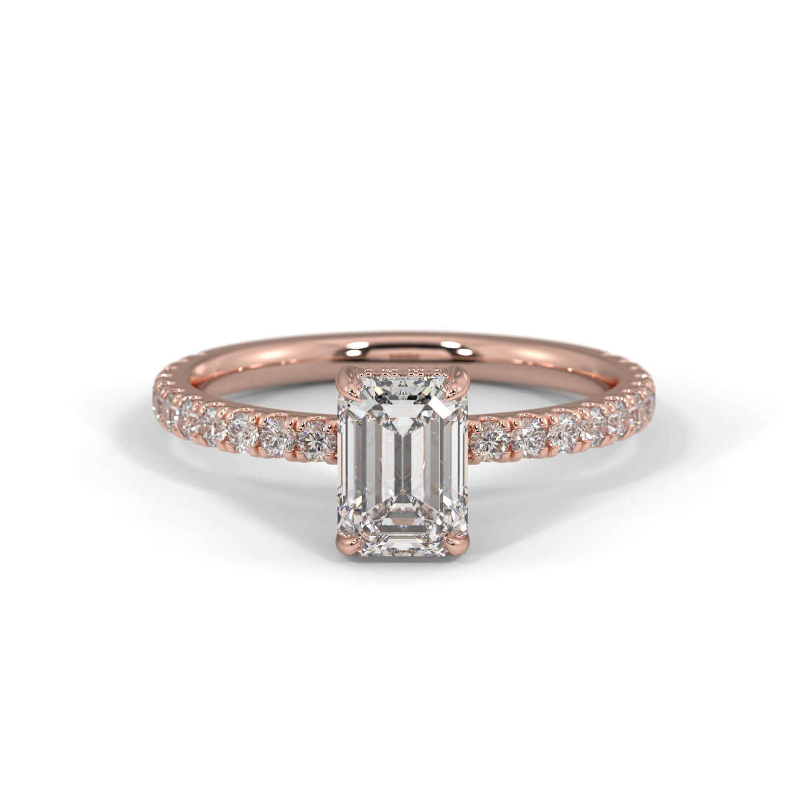Harper Emerald Cut Diamond engagement ring
