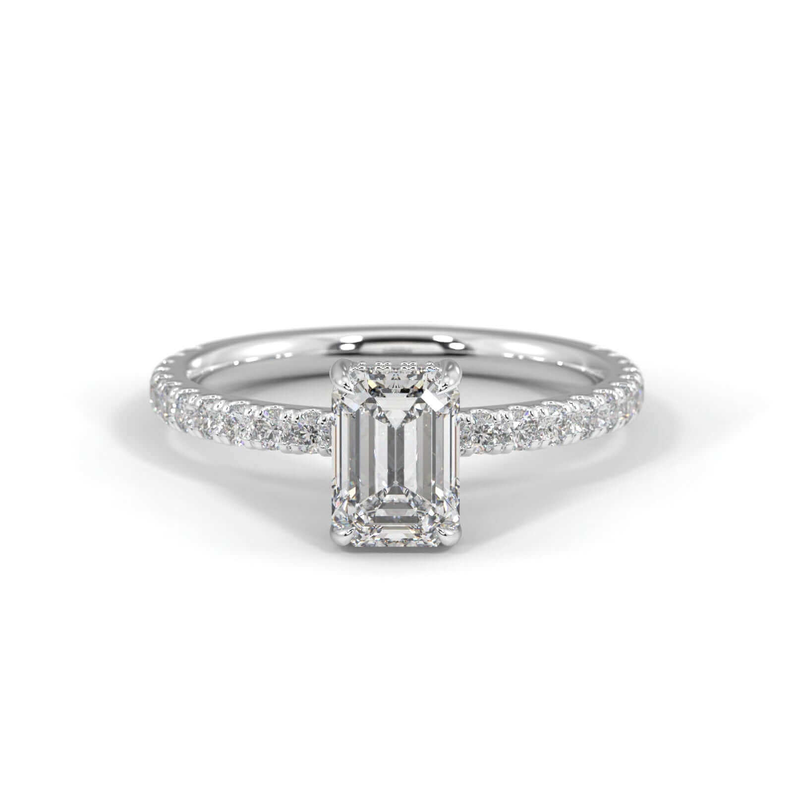 Harper Emerald Cut Diamond engagement ring