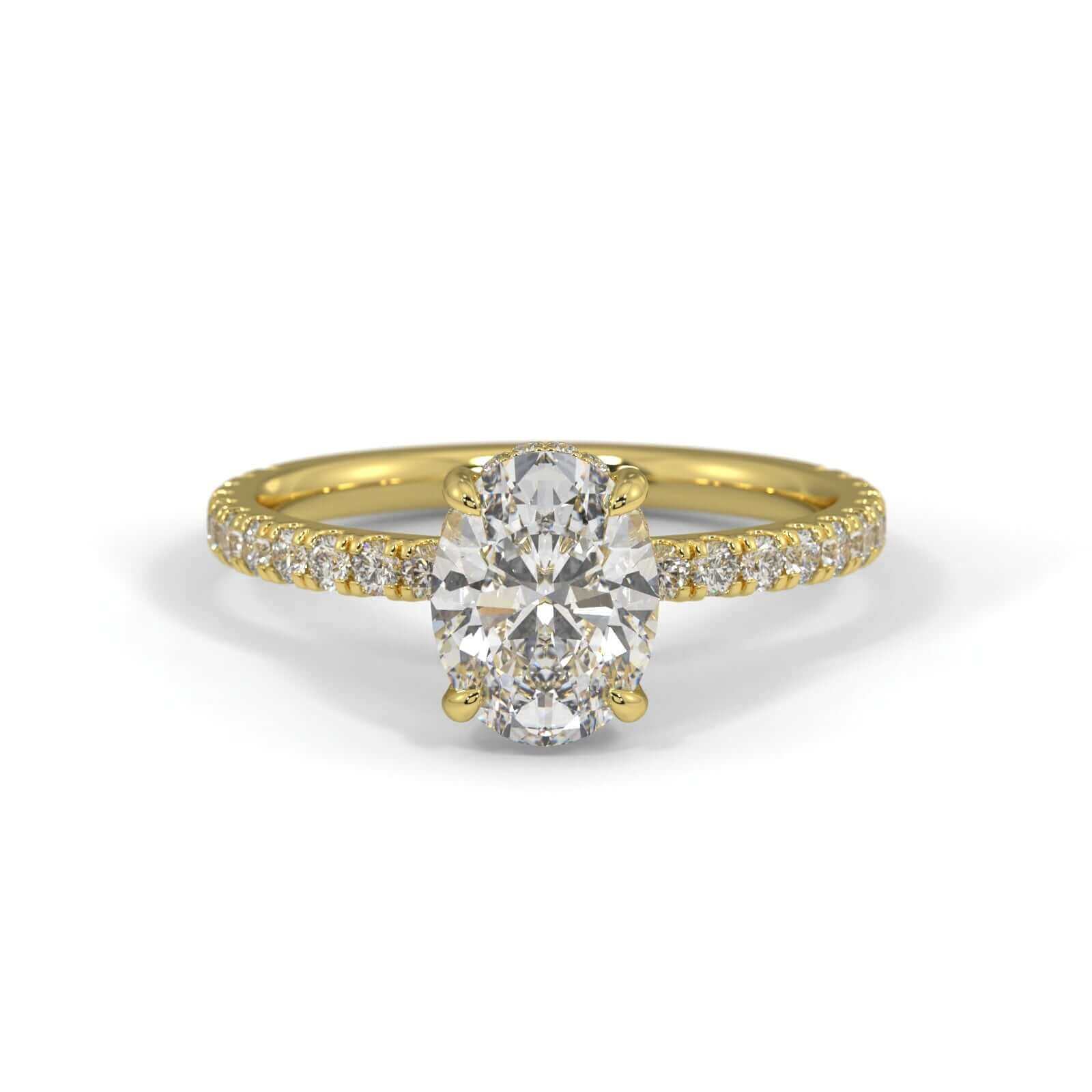 Harper Oval Diamond engagement ring