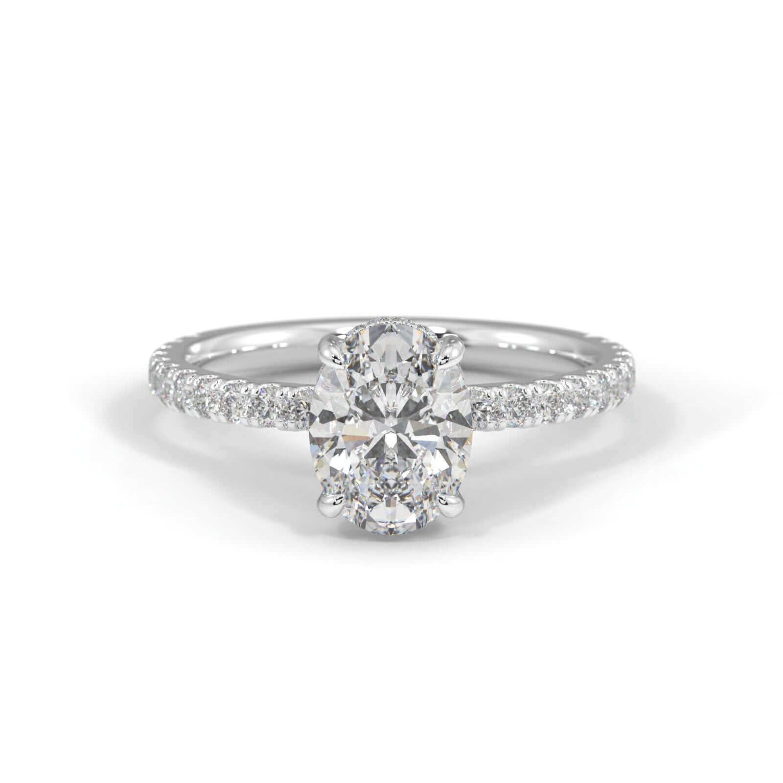 Harper Oval Diamond engagement ring
