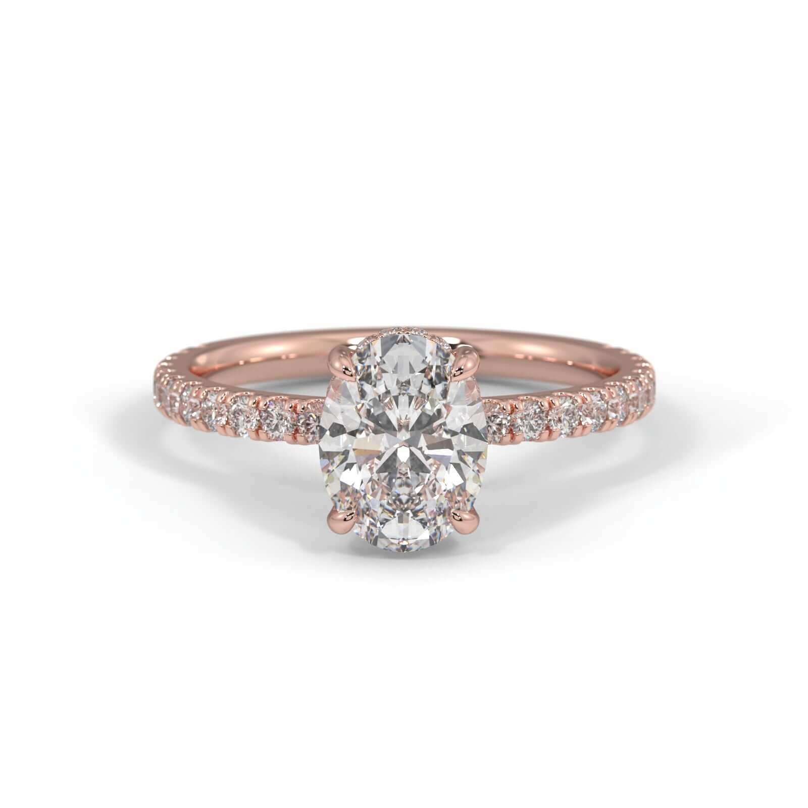 Harper Oval Diamond engagement ring