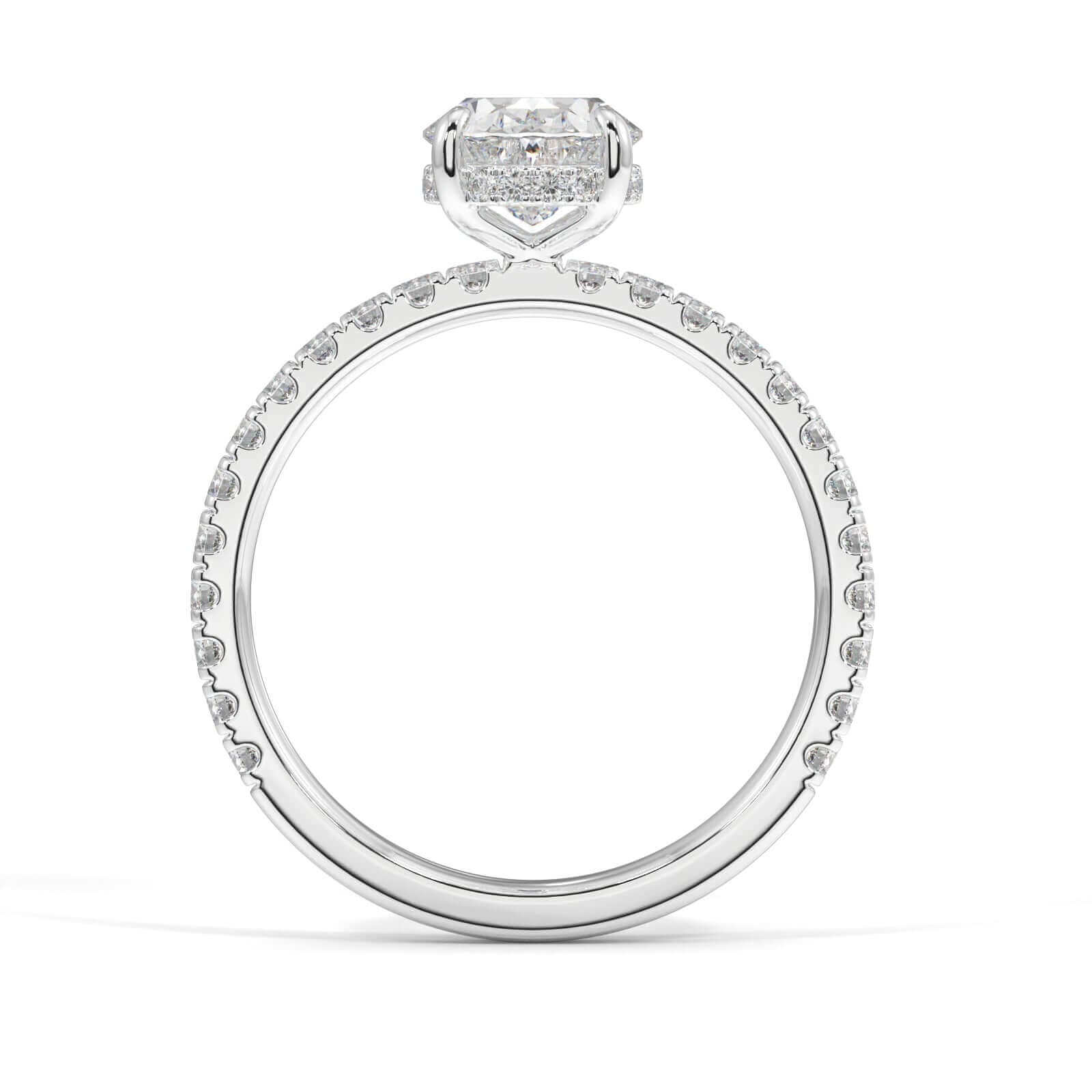 Harper Oval Diamond engagement ring