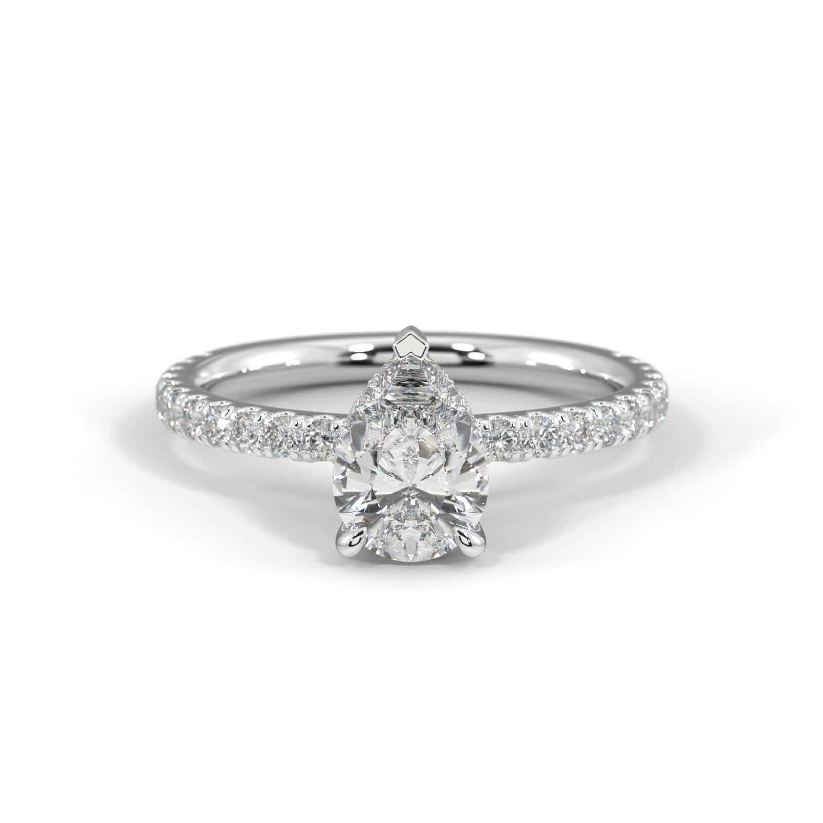 Harper Pear Diamond engagement ring