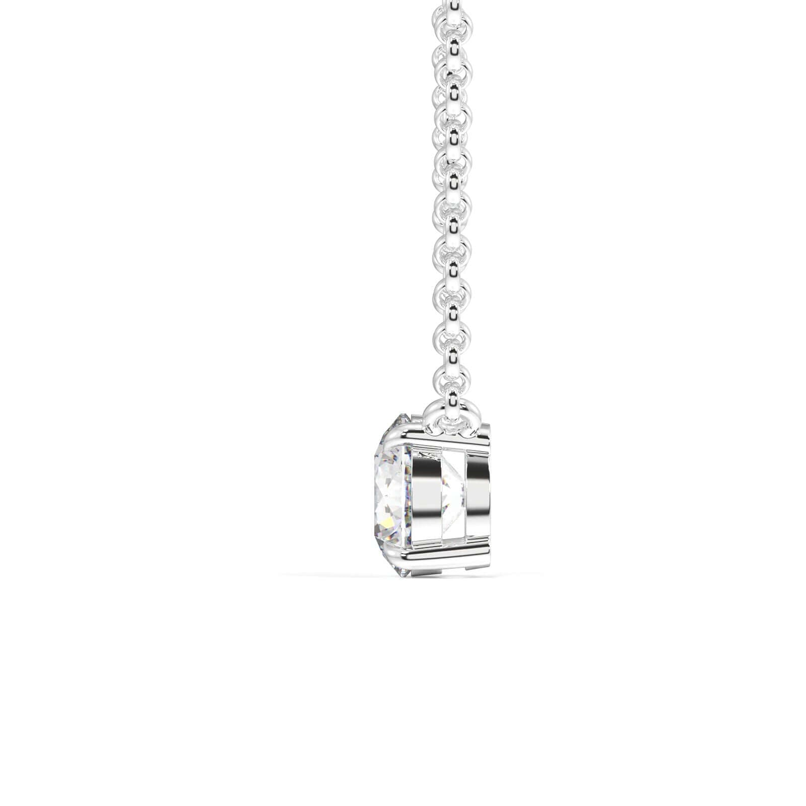 Classic Four Claw Diamond Necklace