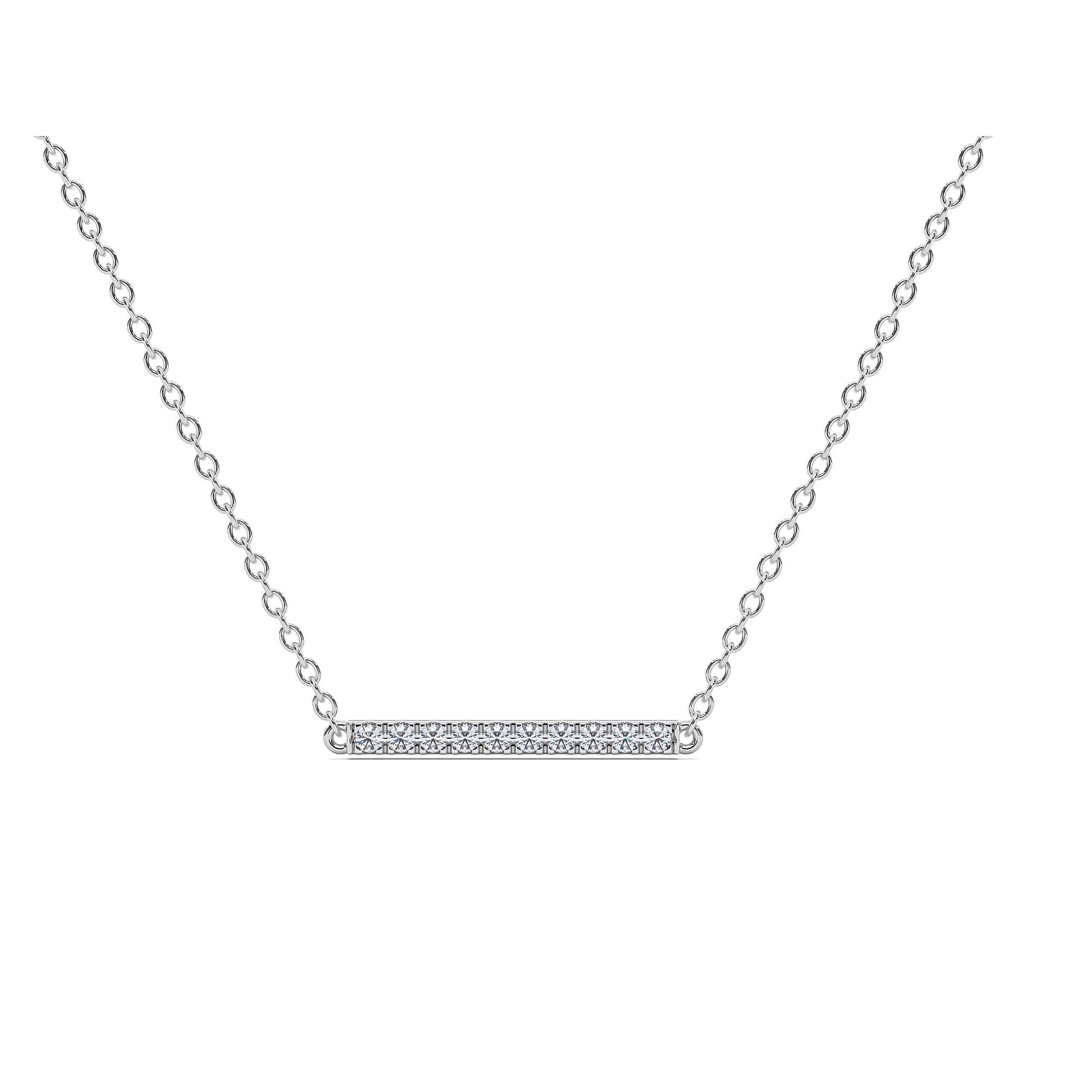 Diamond Bar Necklace
