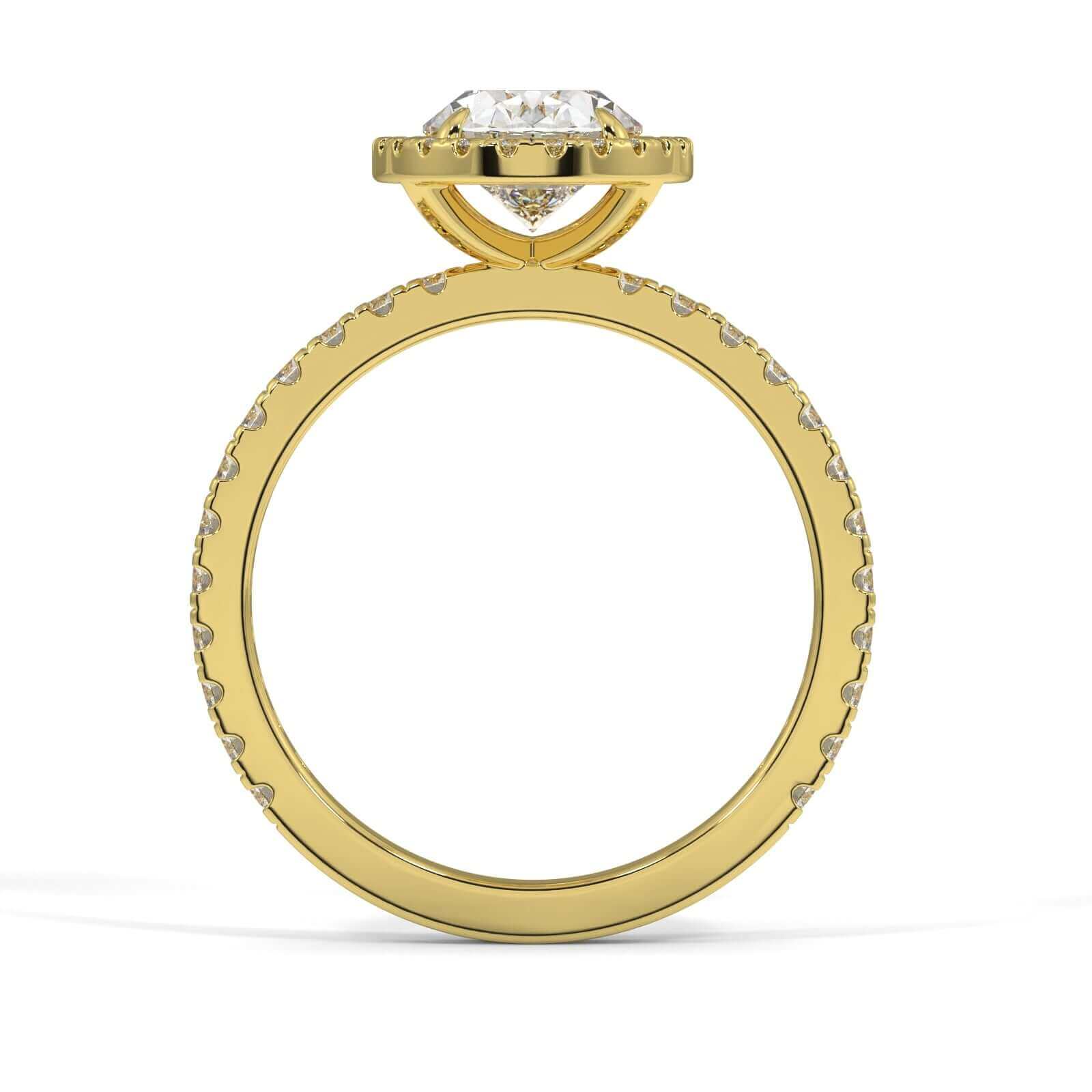 Estee Oval Halo Engagement Ring