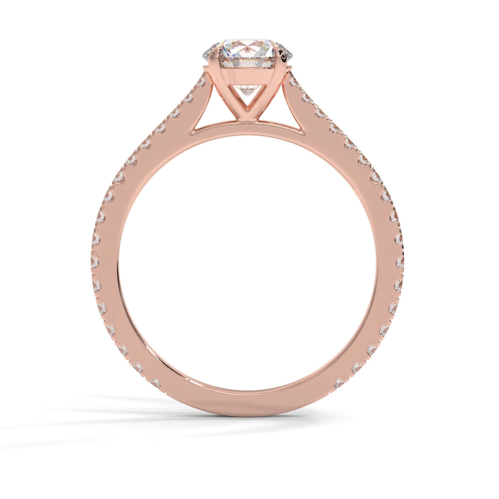 Round brilliant Diamond Engagement Ring Gold