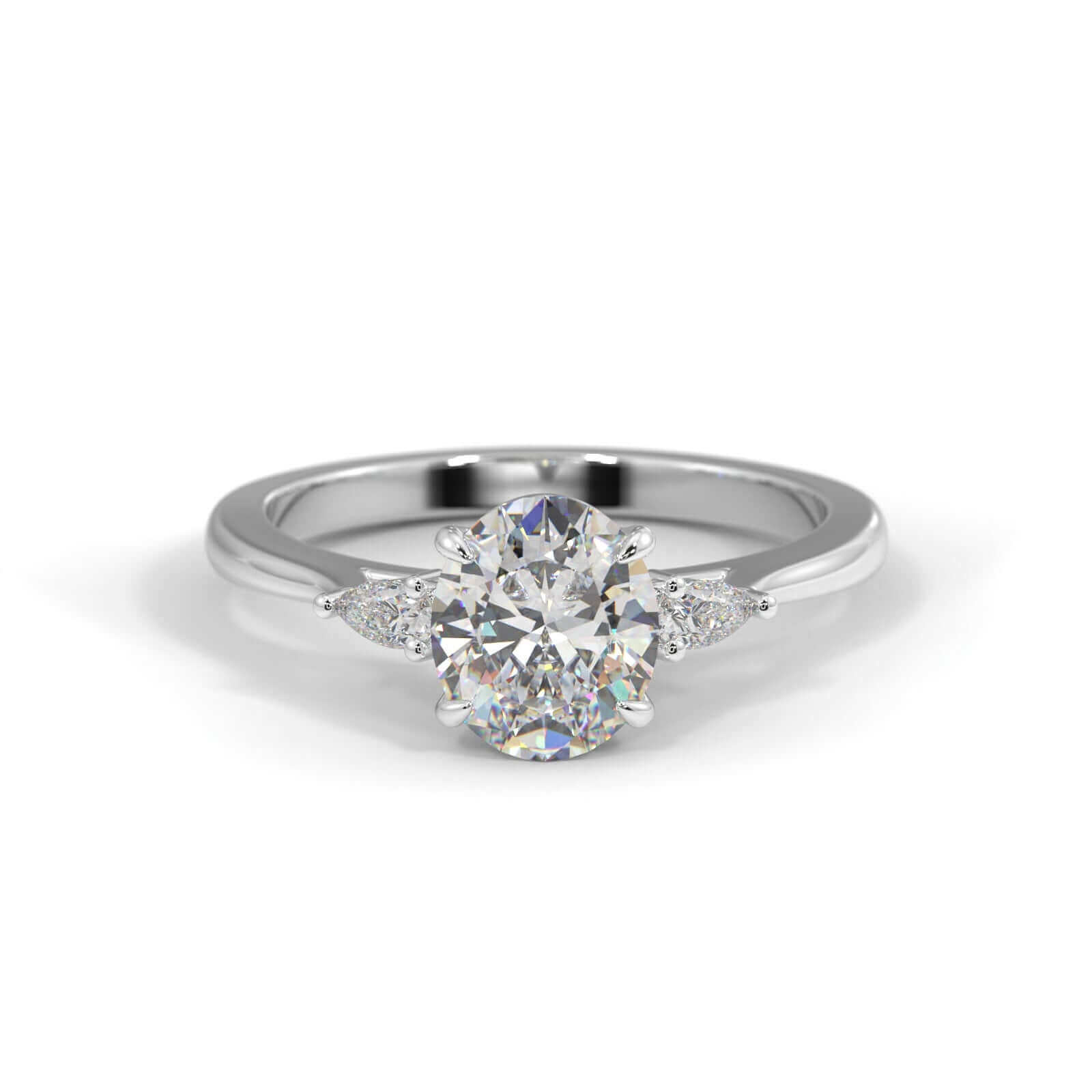 Ivy Oval Diamond engagement ring