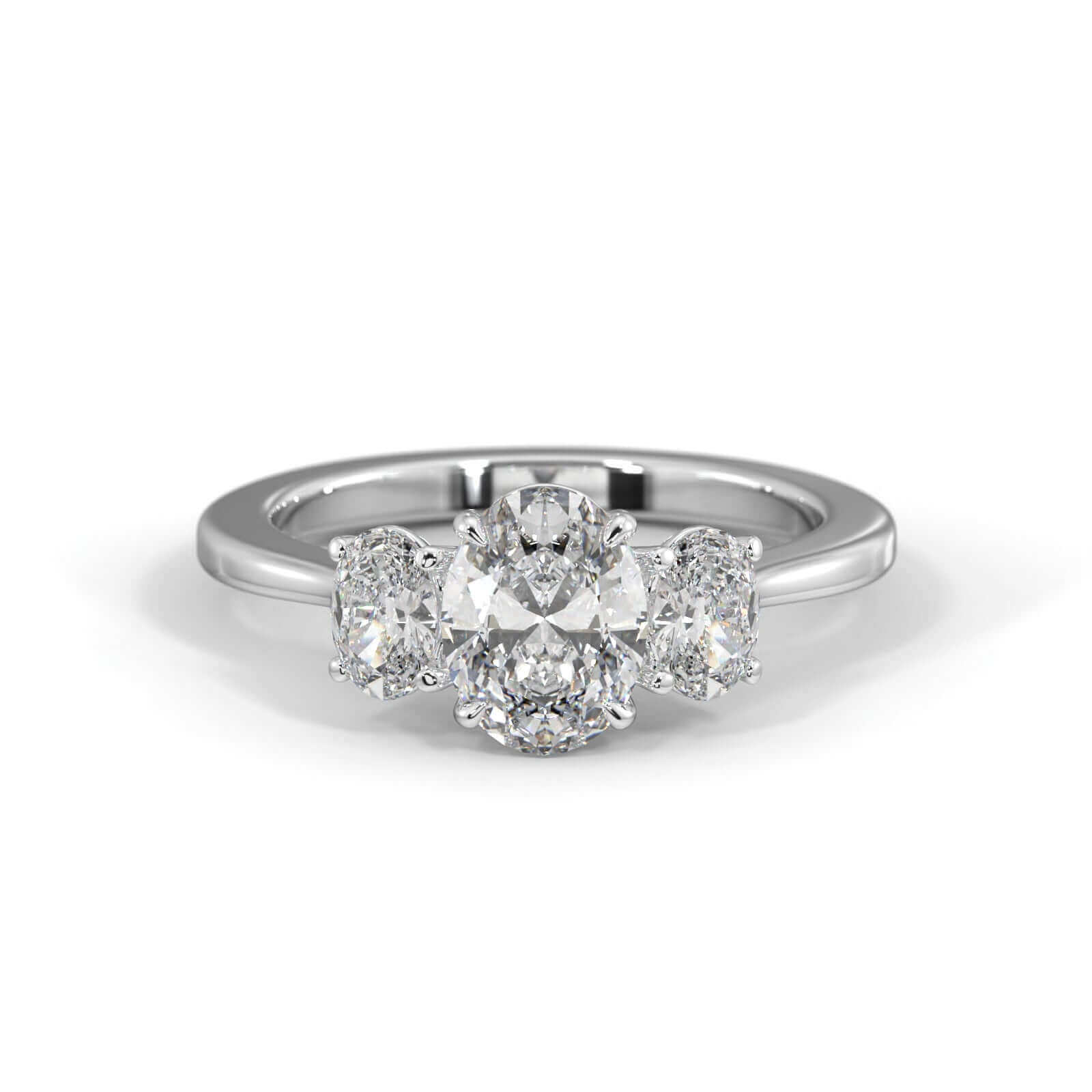 Oval Diamond Engagement Ring Gold