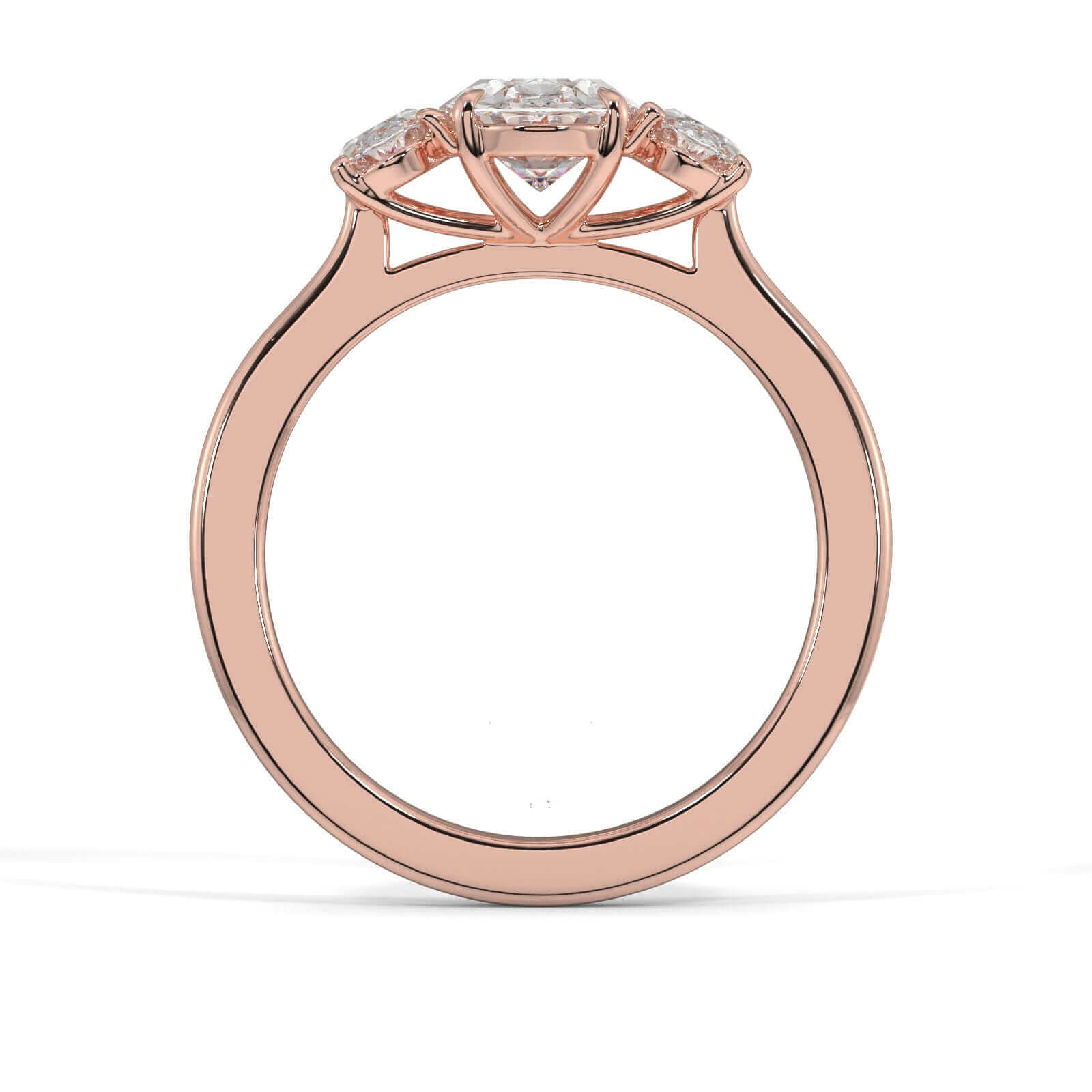 Oval Diamond Engagement Ring Gold