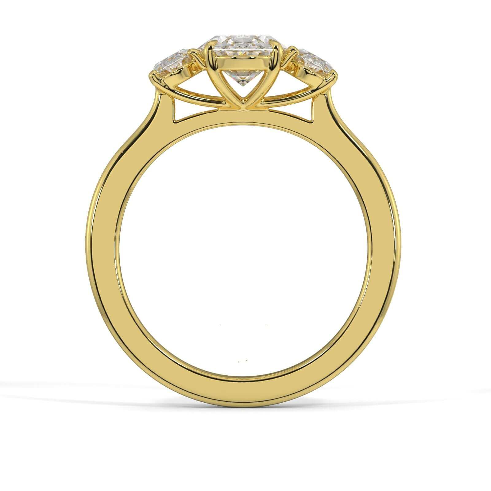 Oval Diamond Engagement Ring Gold