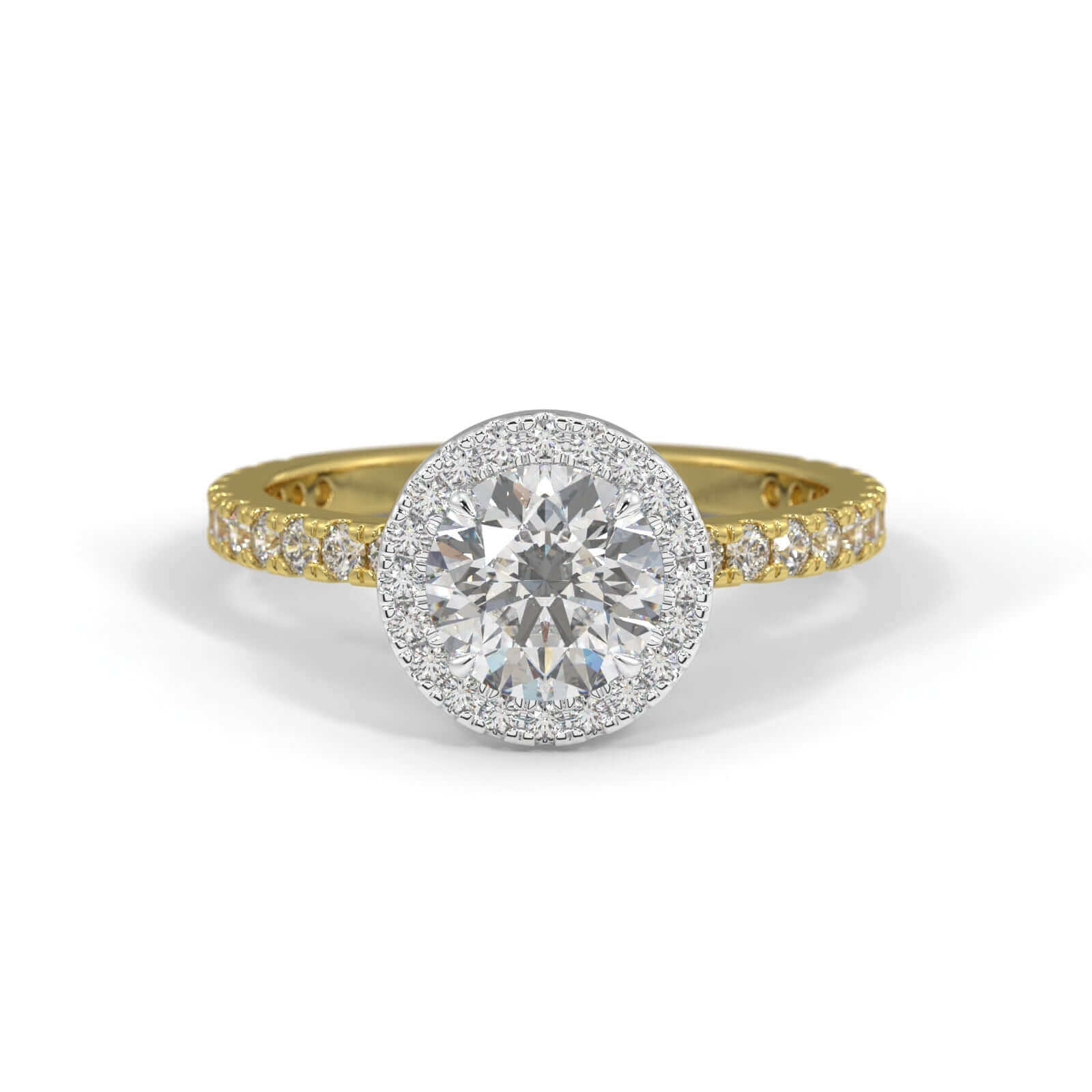 Estee Round Brilliant Halo Engagement Ring