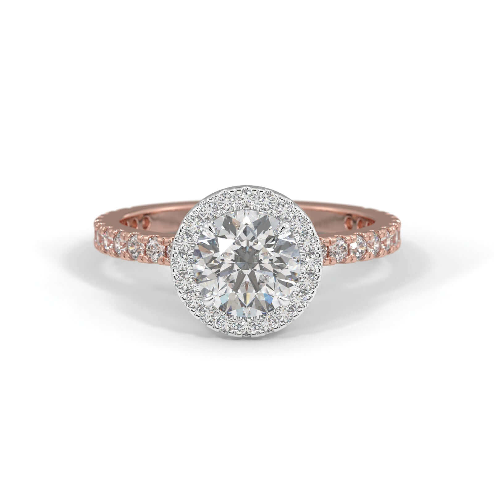 Estee Round Brilliant Halo Engagement Ring