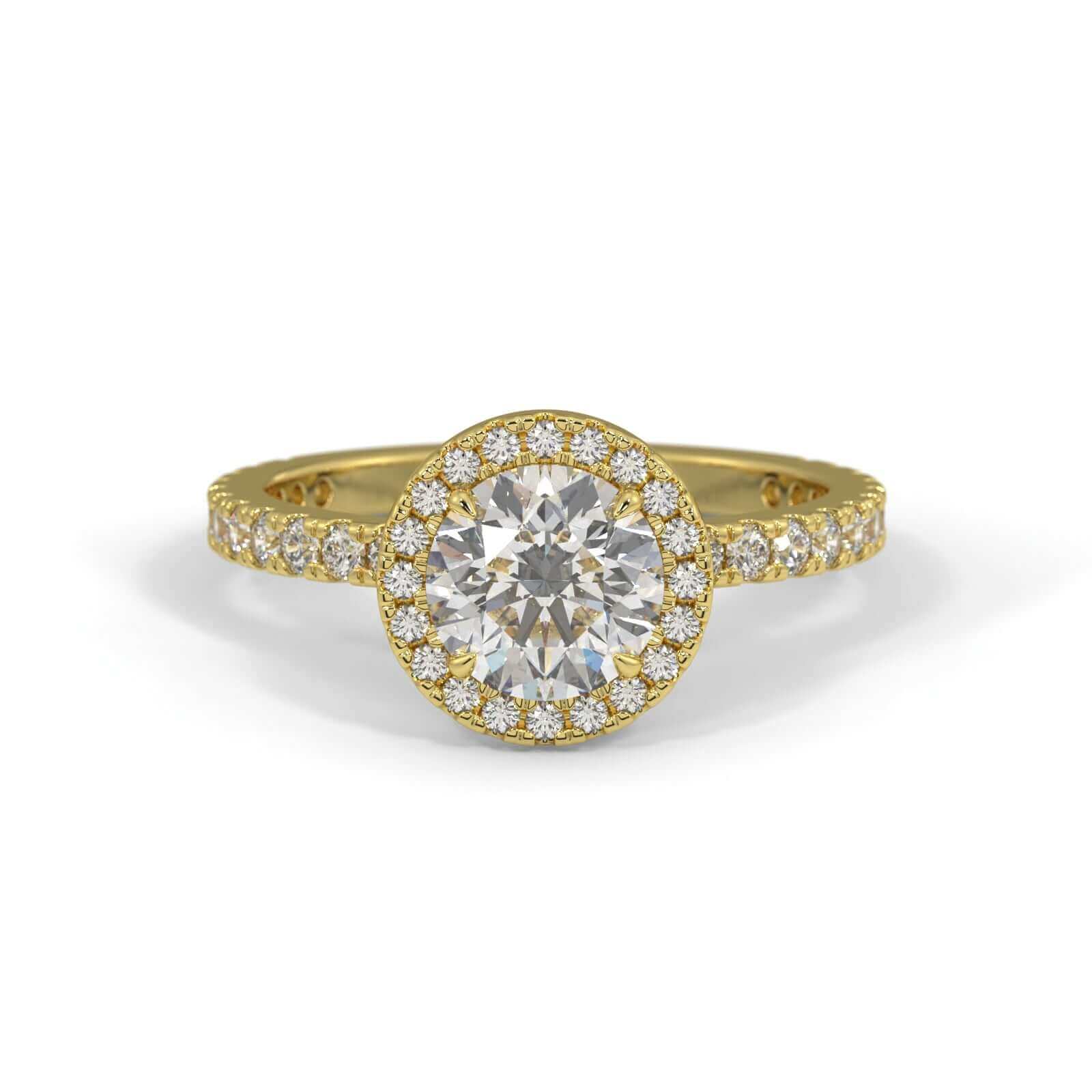 Estee Round Brilliant Halo Engagement Ring